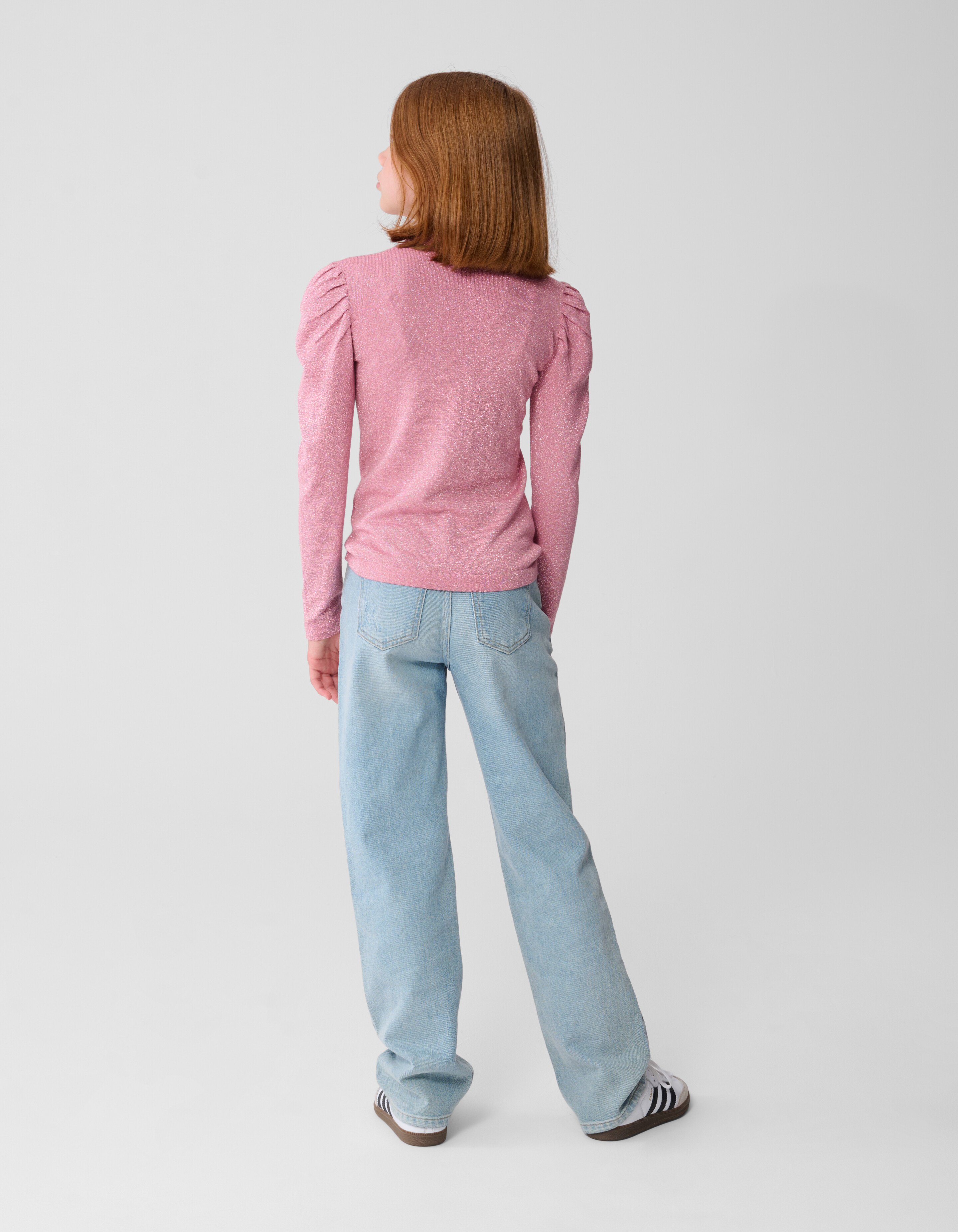 Glitter Longsleeve Top Roze SHOEBY GIRLS