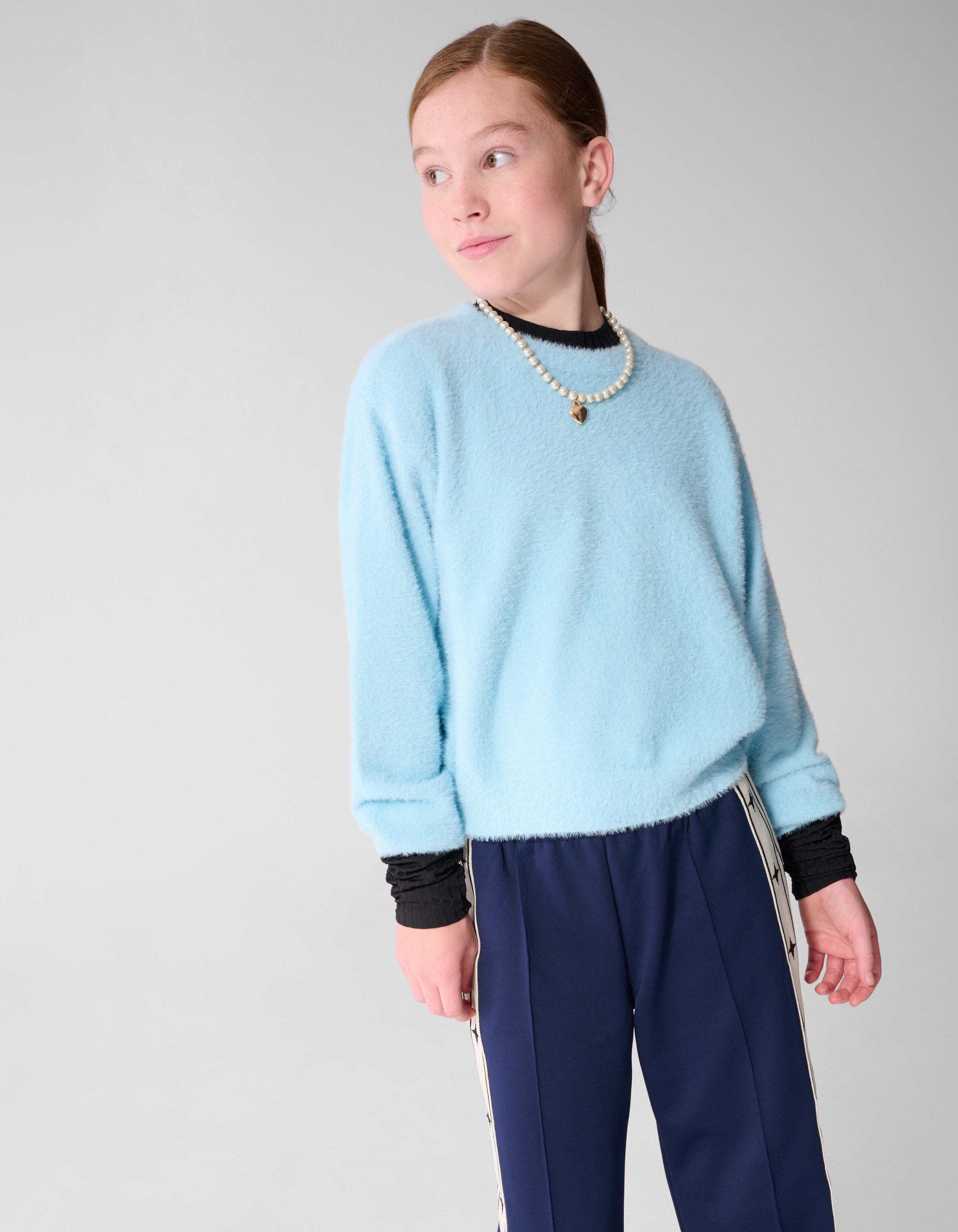 Fluffy Trui Lichtblauw SHOEBY GIRLS