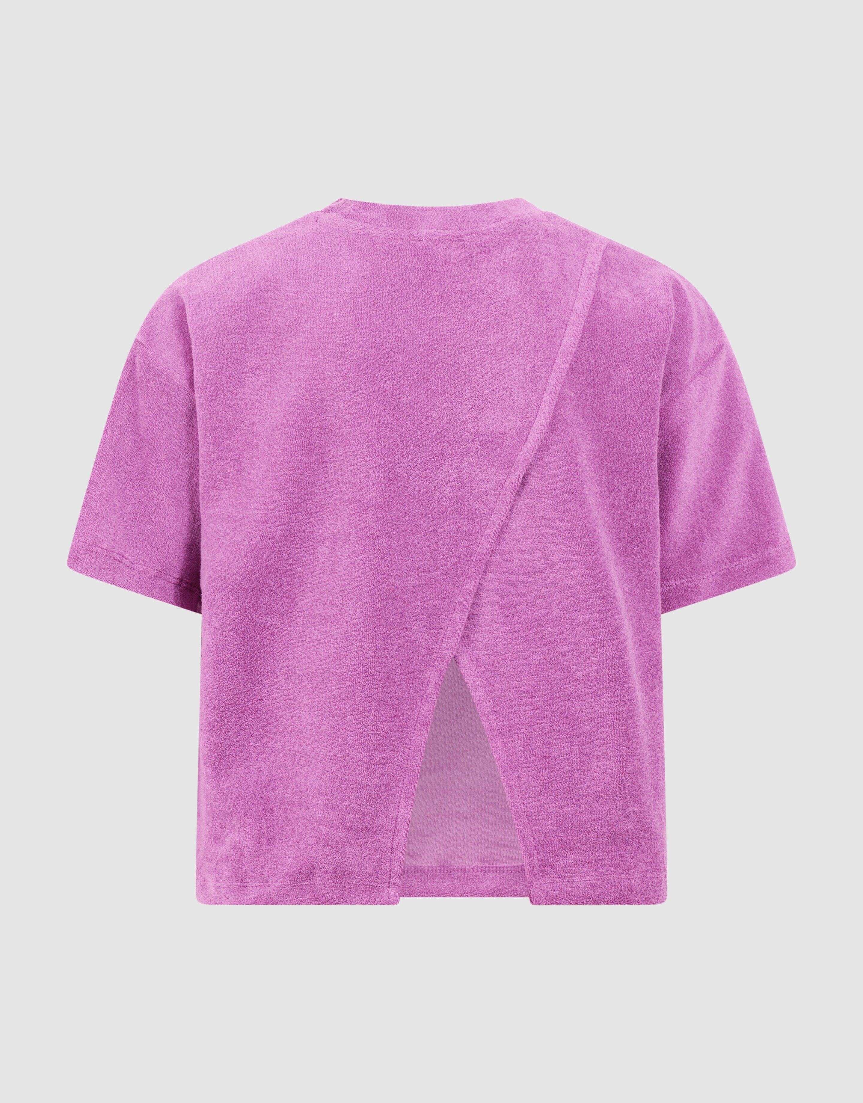 Towelling Heart Top Paars SHOEBY GIRLS