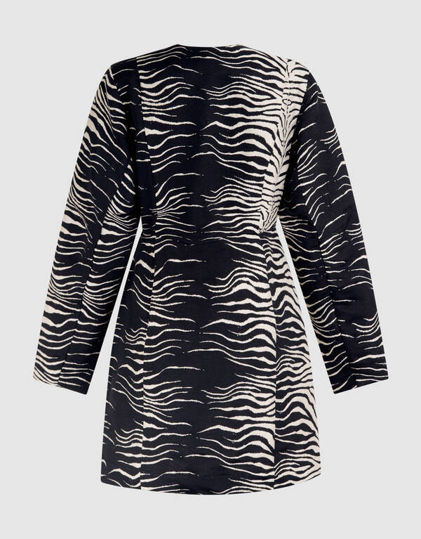 Egg Shaped Mini Jurk Zwart/Gebroken Wit SHOEBY WOMEN
