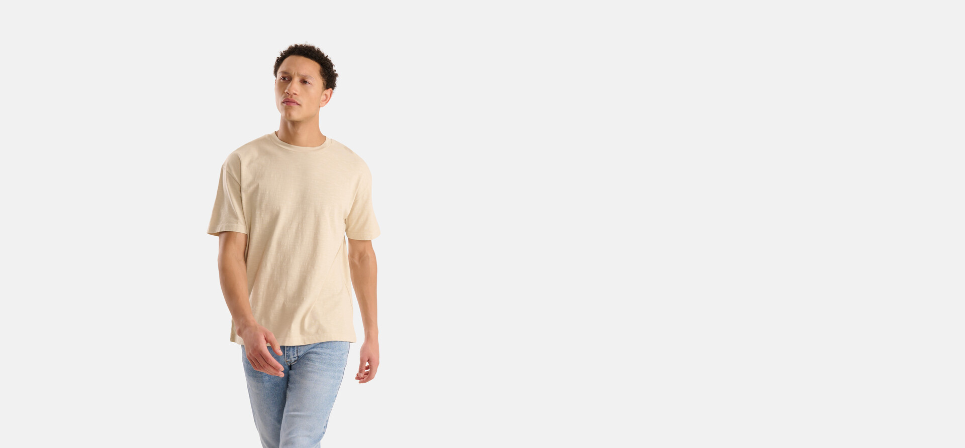Jersey T-shirt Beige SHOEBY MEN