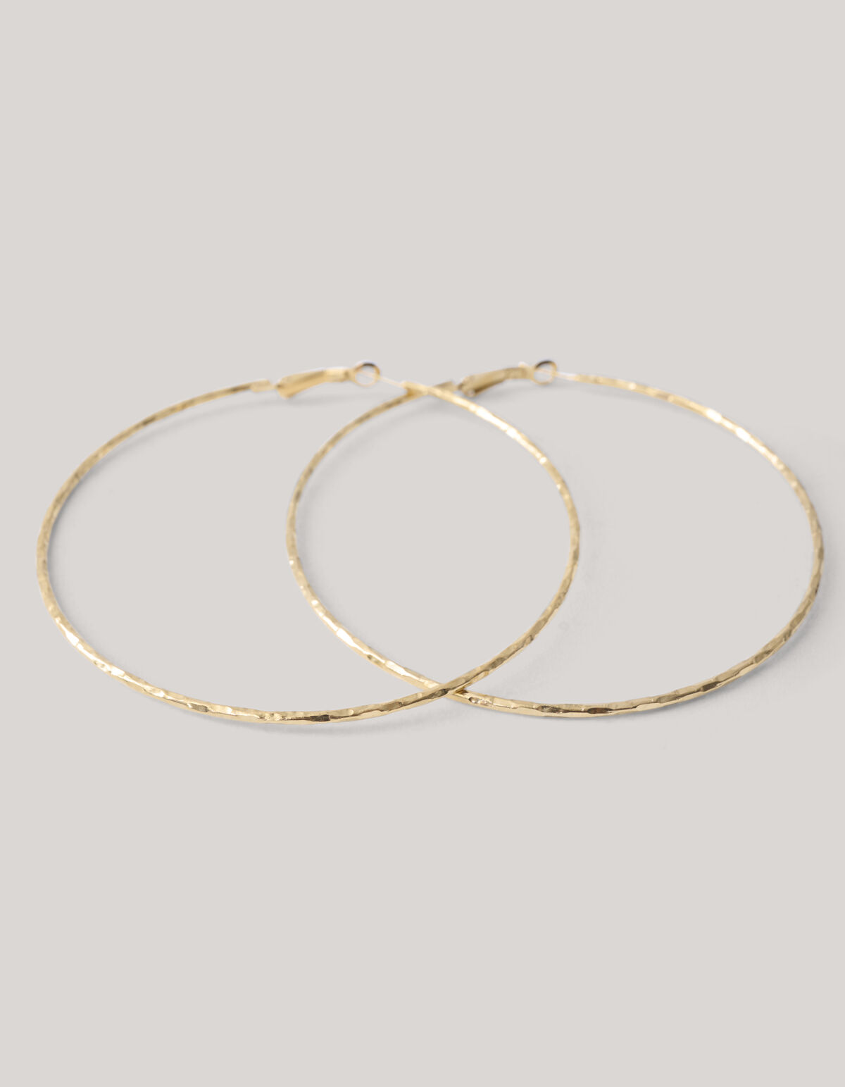 Hammered Hoop Oorbellen Goud SHOEBY ACCESSOIRES