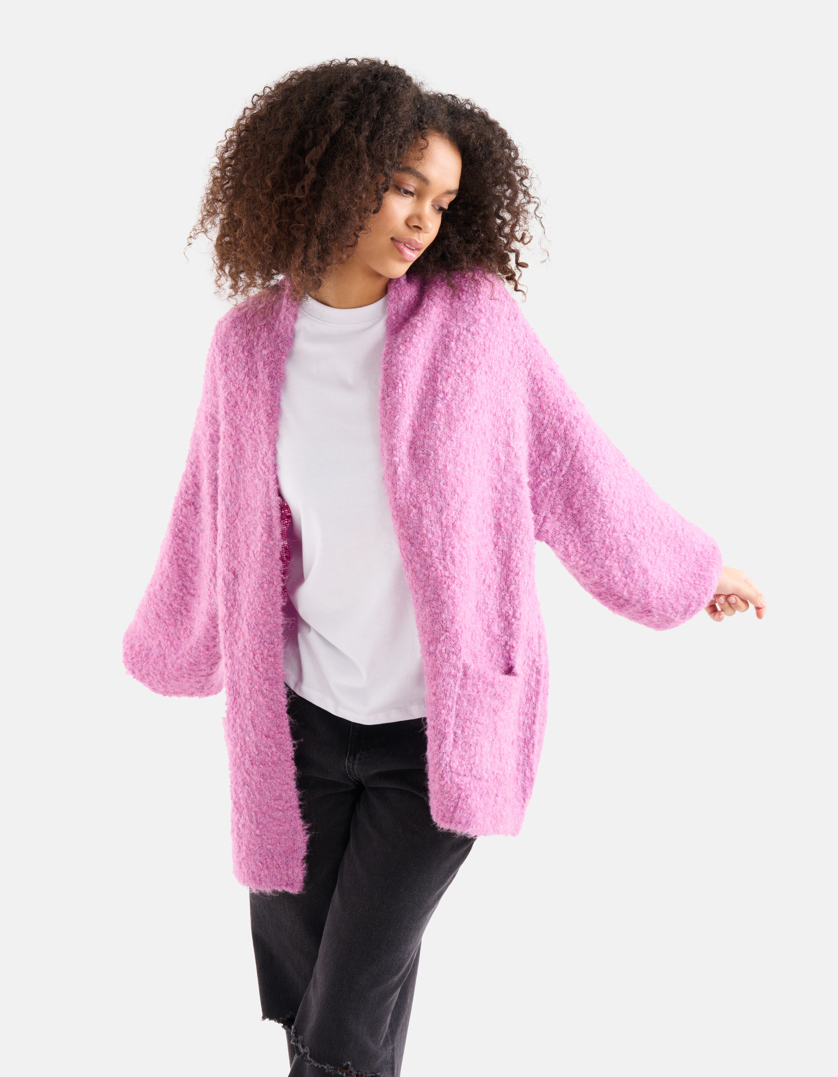 Boucle Vest Lichtpaars SHOEBY WOMEN