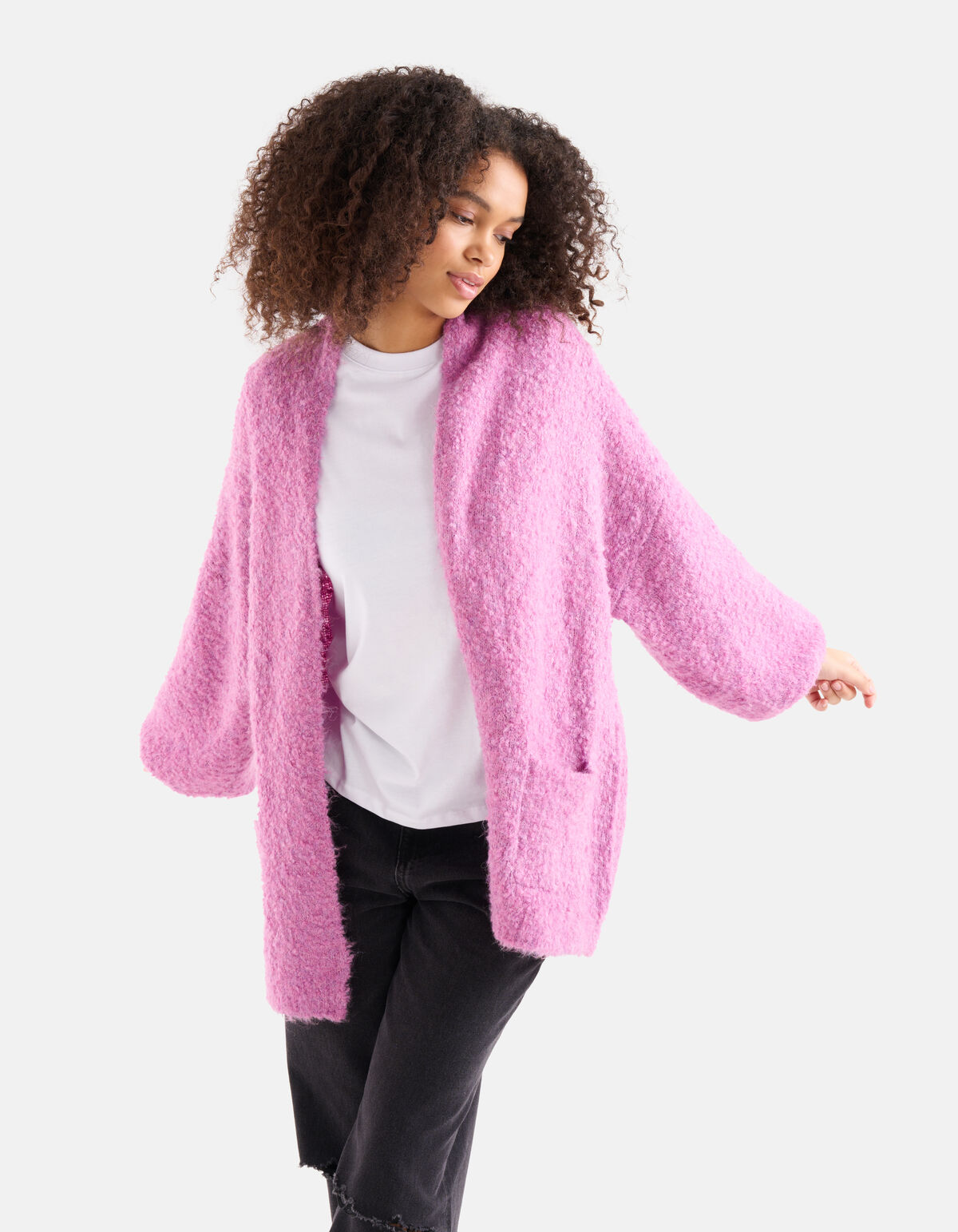 Boucle Vest Lichtpaars SHOEBY WOMEN