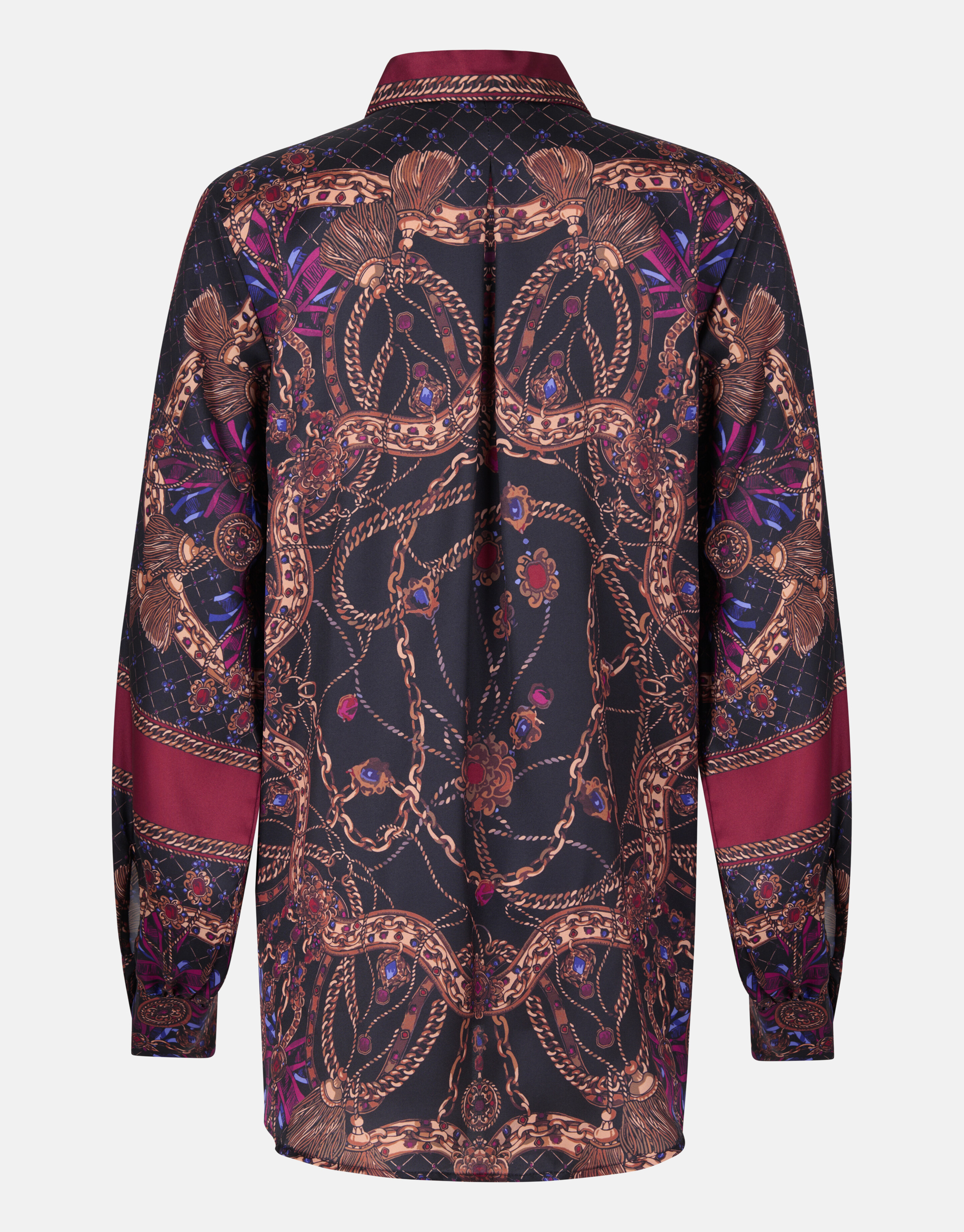 Chain Print Blouse Zwart SHOEBY WOMEN