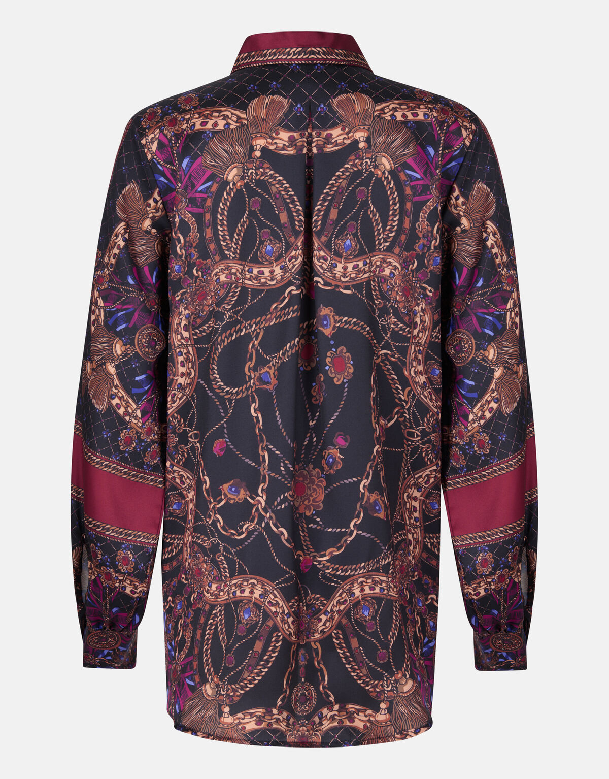 Chain Print Blouse Zwart SHOEBY WOMEN