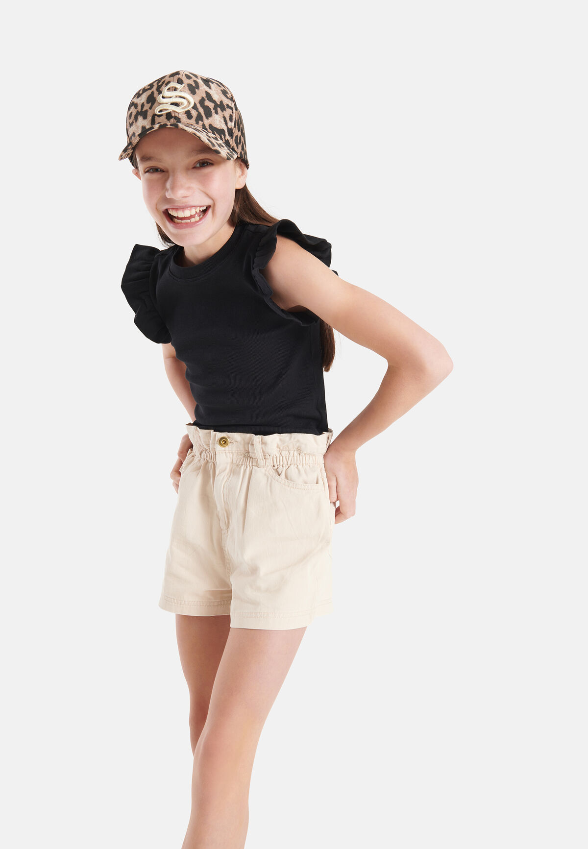 Twill Short Beige SHOEBY GIRLS