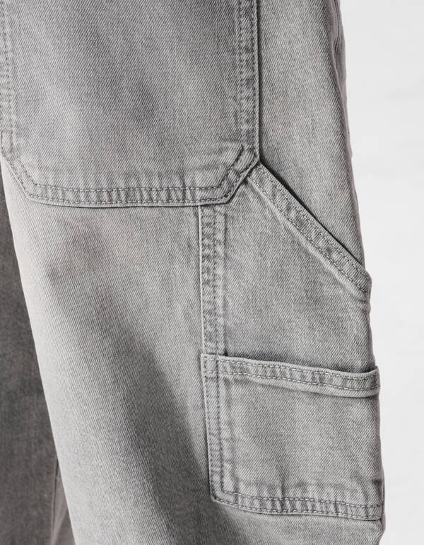 Ultra Baggy Fit Carpenter Jeans Lichtgrijs SHOEBY BOYS