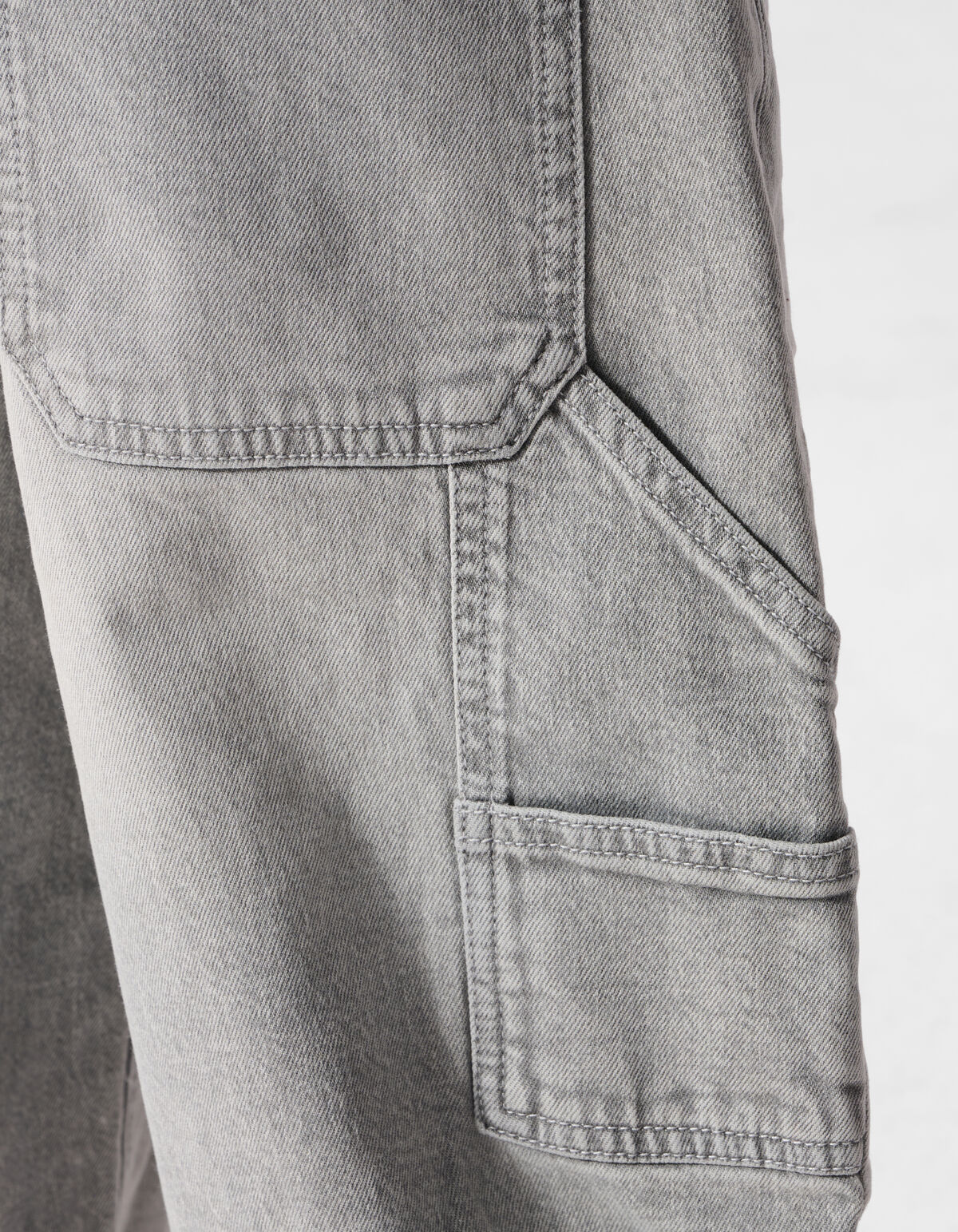 Ultra Baggy Fit Carpenter Jeans Lichtgrijs SHOEBY BOYS