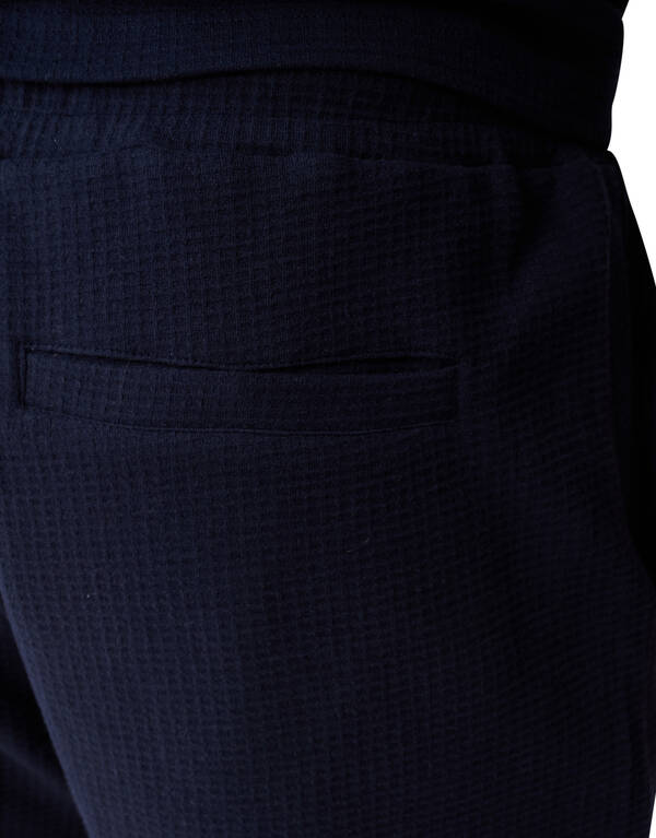 Waffle Structuur Short Donkerblauw SHOEBY MEN