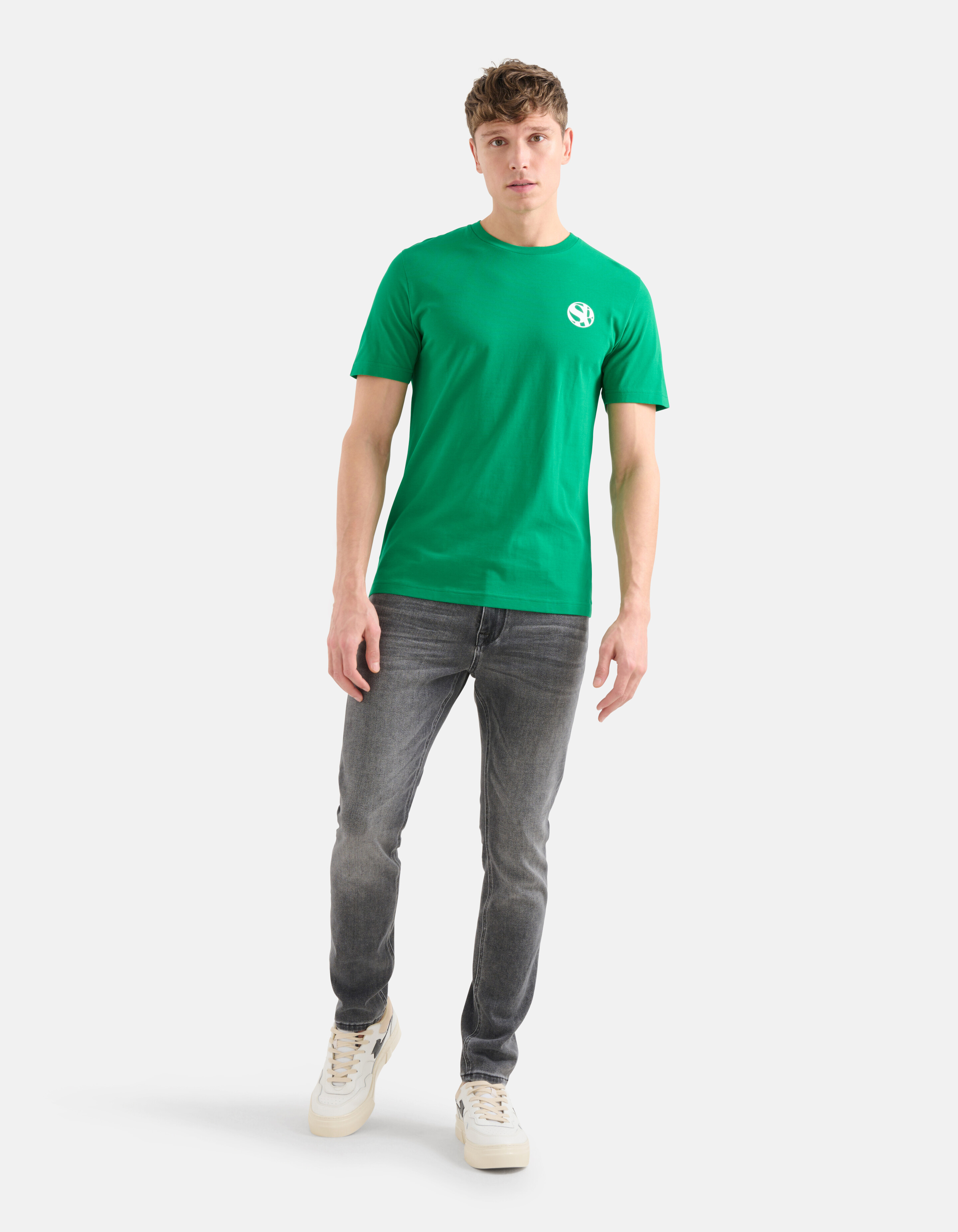 Artwork T-shirt Groen SHOEBY MEN