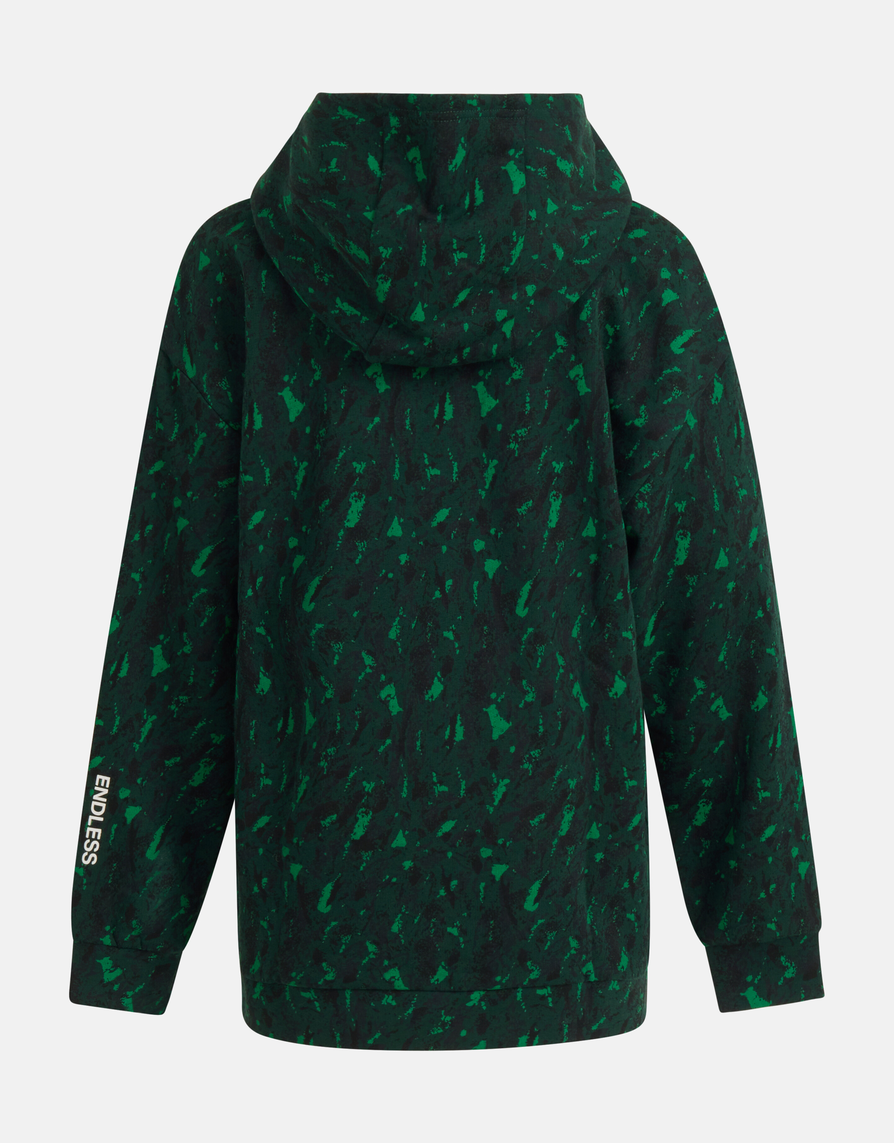 Printed Hoodie Donkergroen SHOEBY BOYS