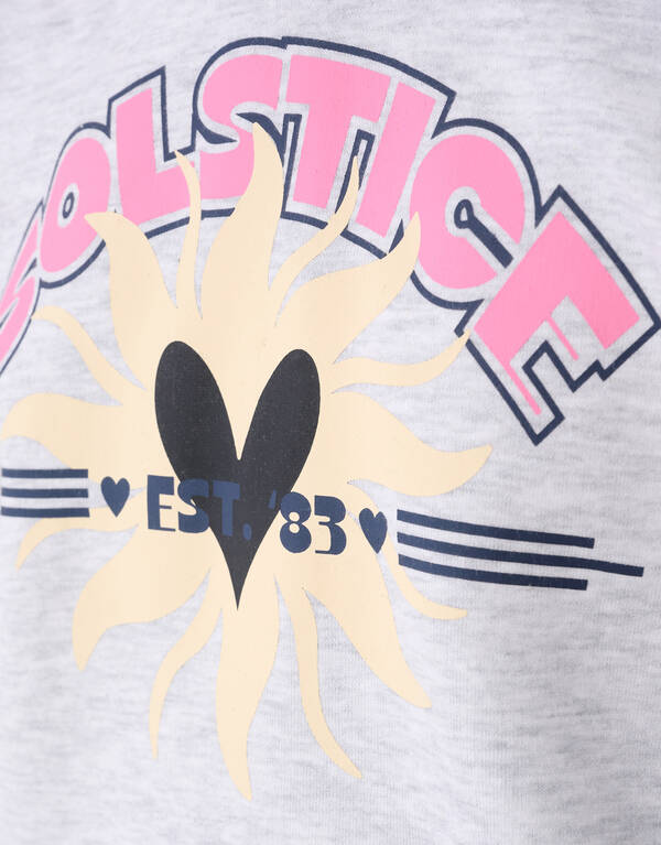 Solstice Artwork Hoodie Grijs SHOEBY GIRLS