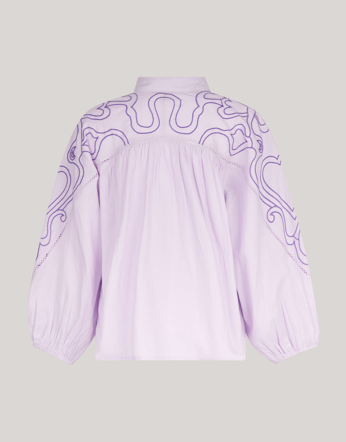 Embroidery Blouse Paars SHOEBY WOMEN