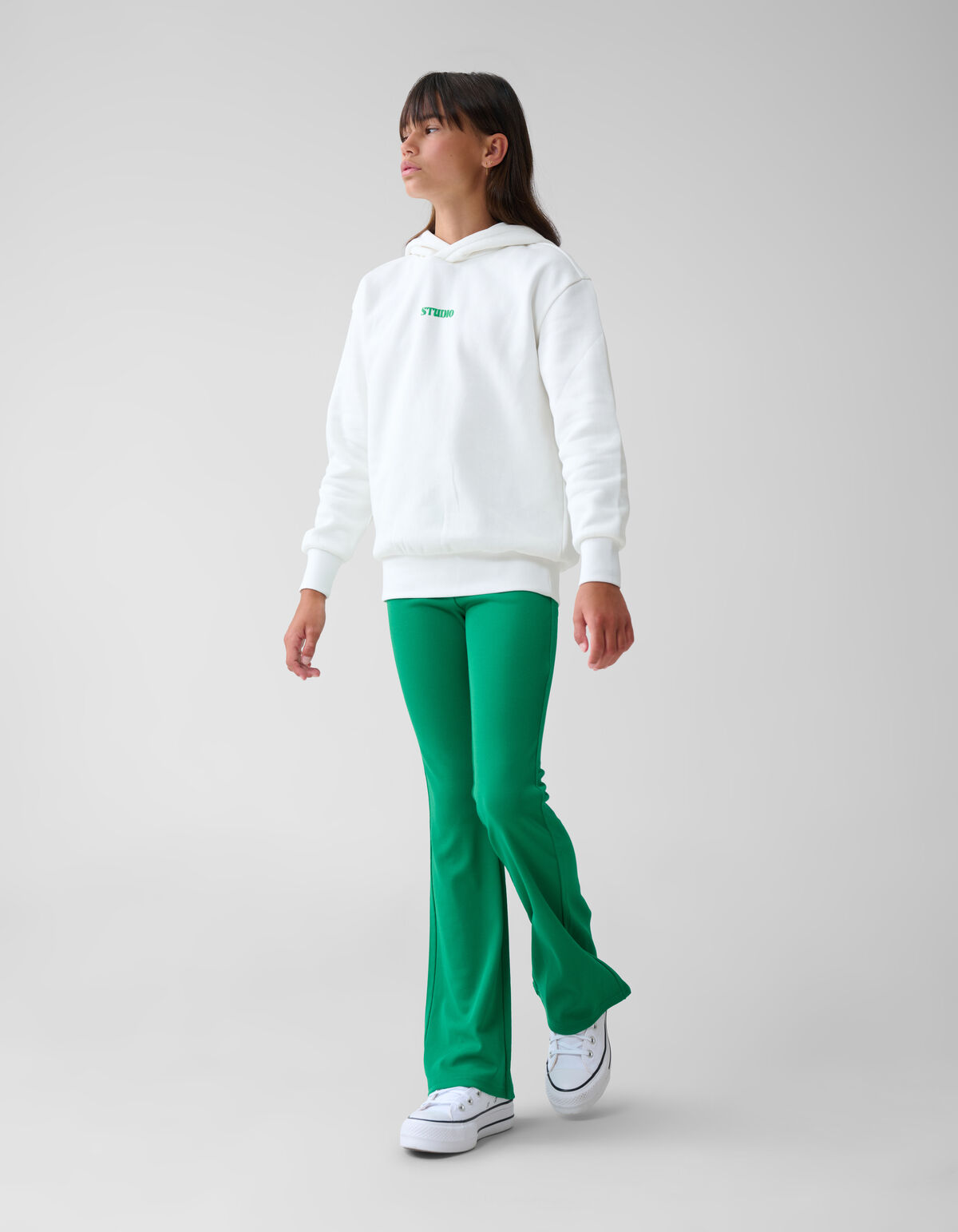 Artwork Hoodie Gebroken Wit SHOEBY GIRLS