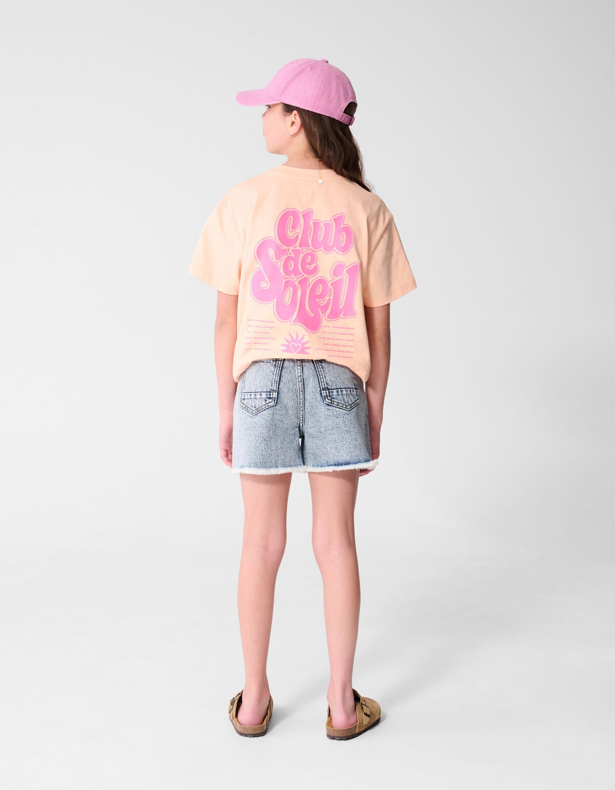 Club De Soleil Artwork T-shirt Lichtoranje SHOEBY GIRLS
