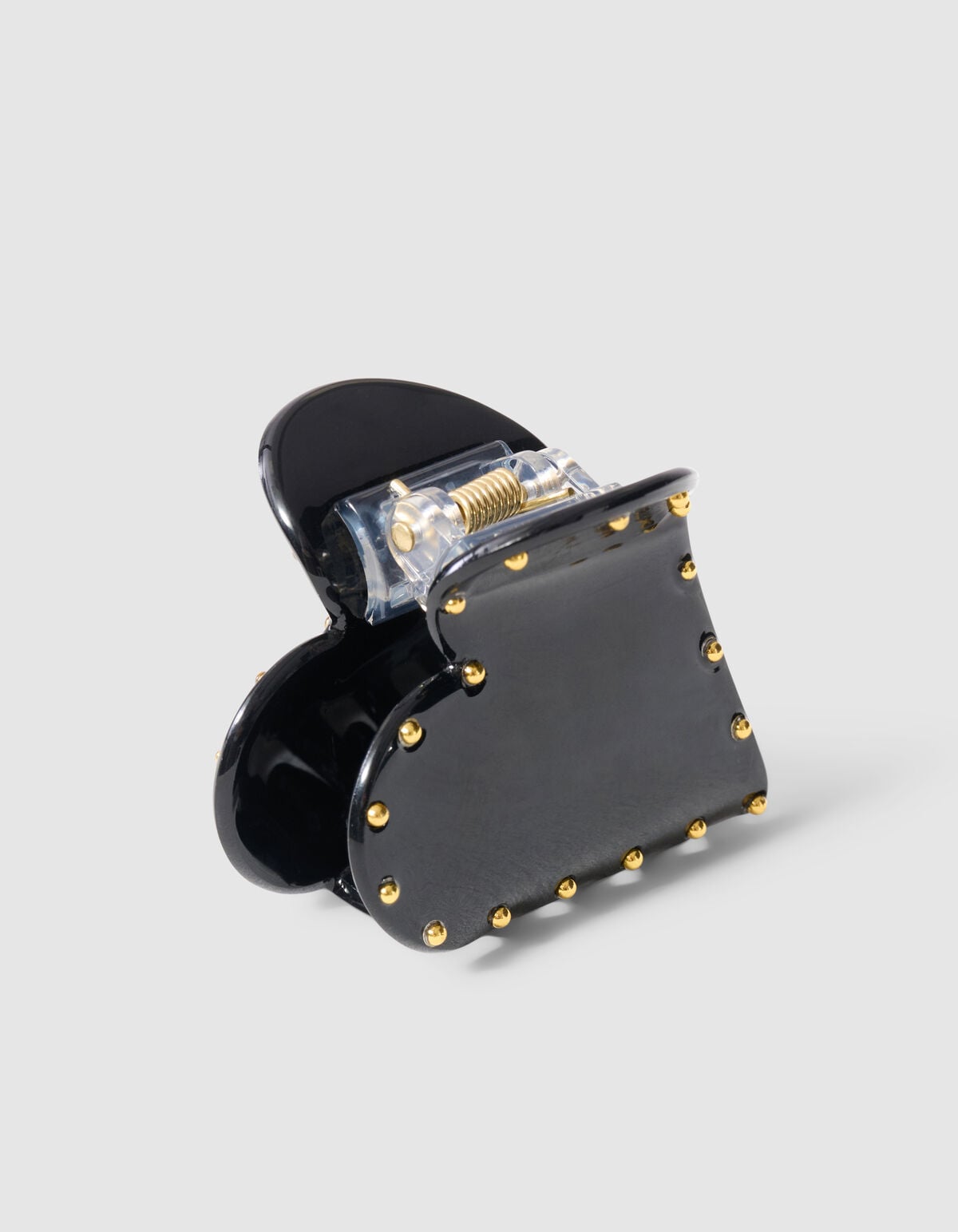 Studded Heart Haarclip Zwart SHOEBY ACCESSOIRES