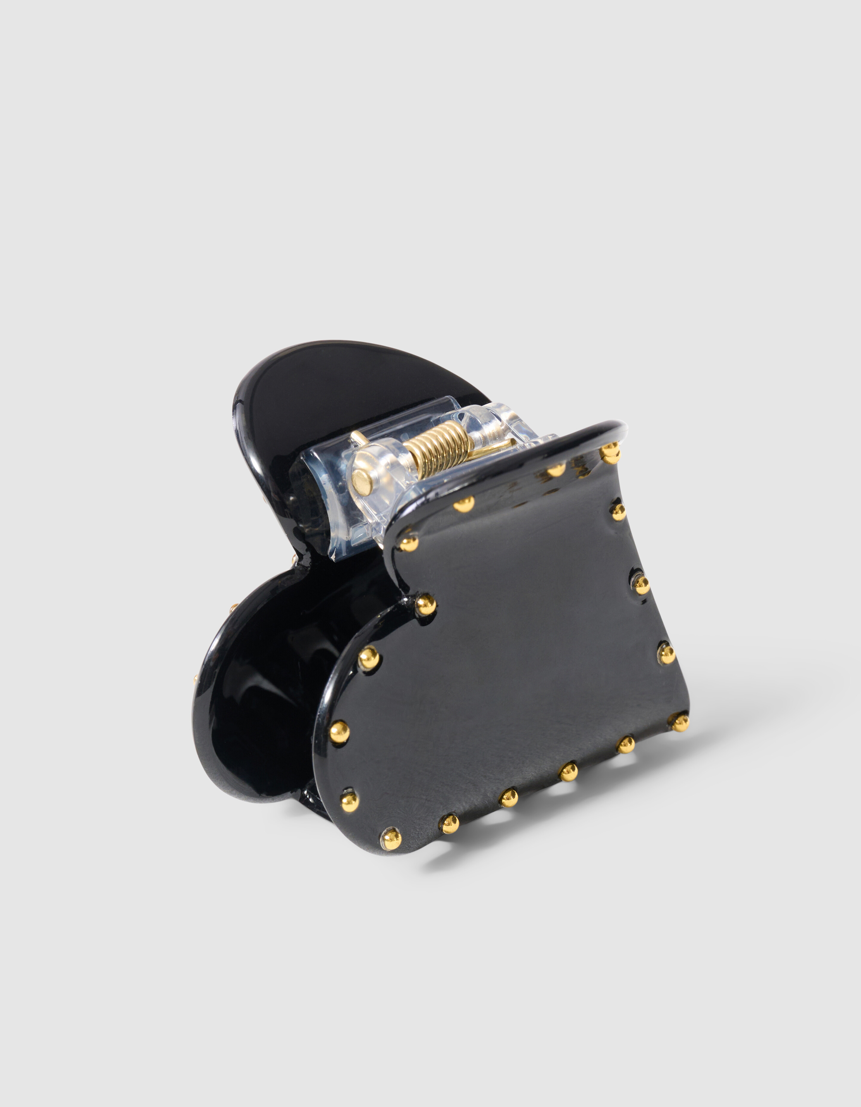 Studded Heart Haarclip Zwart SHOEBY ACCESSOIRES