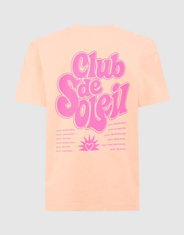 Club De Soleil Artwork T-shirt Lichtoranje SHOEBY GIRLS