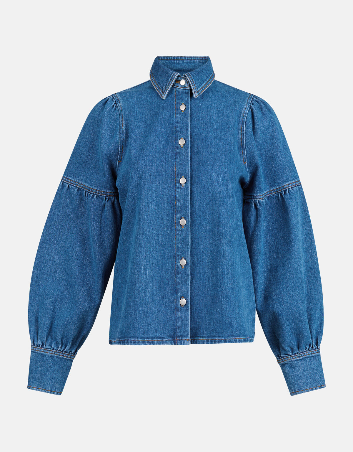 Denim Blouse Mediumstone By Mieke SHOEBY WOMEN