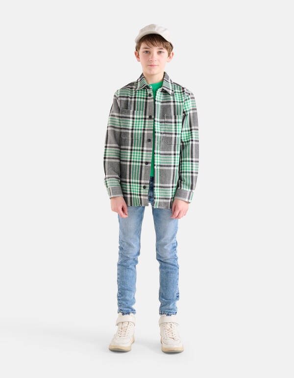 Geruit Overshirt Groen SHOEBY BOYS