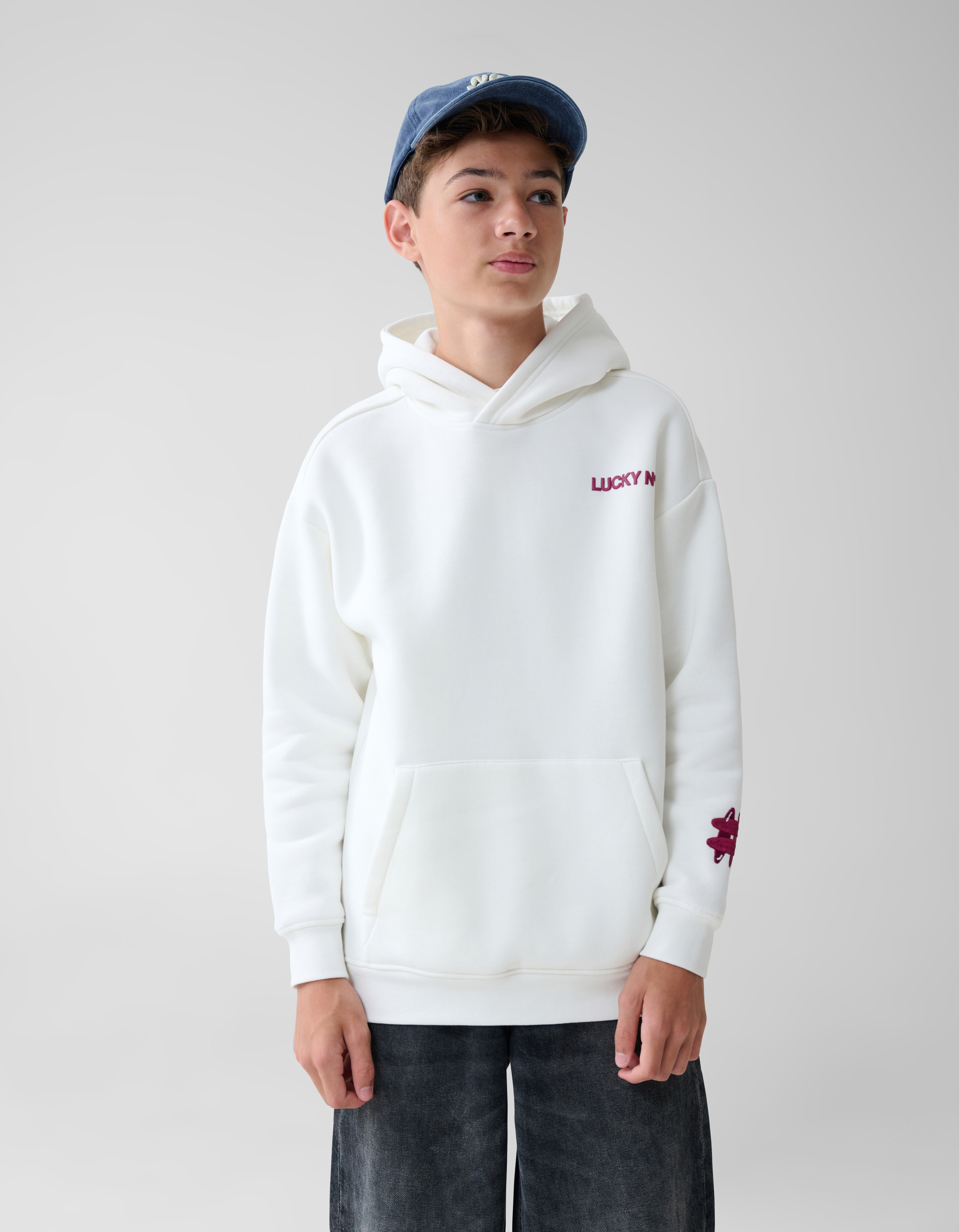 Artwork Hoodie Gebroken Wit SHOEBY BOYS