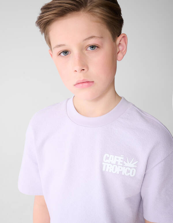 Tropico Artwork T-shirt Lichtpaars SHOEBY BOYS