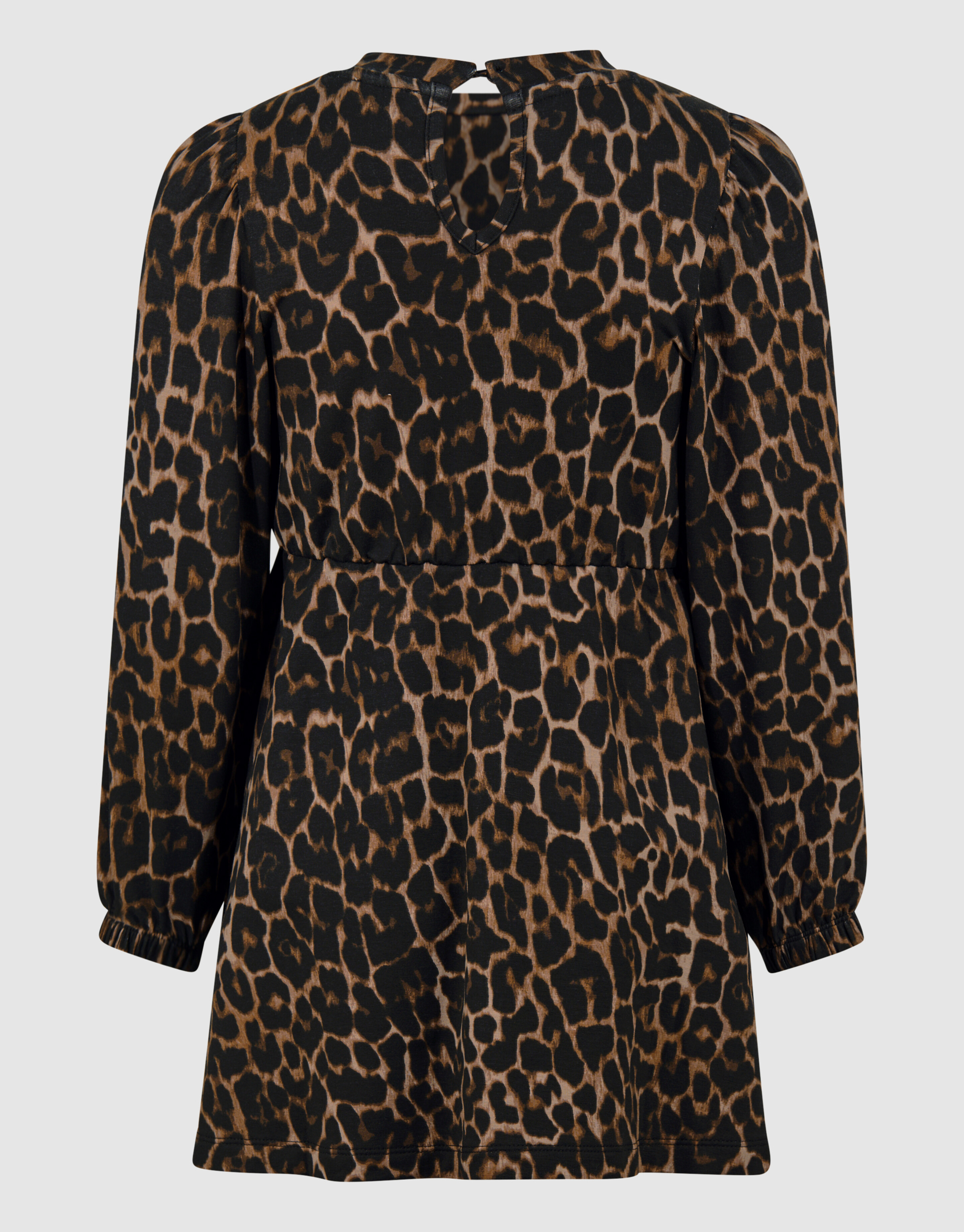 Printed Leopard Jurk Bruin SHOEBY GIRLS