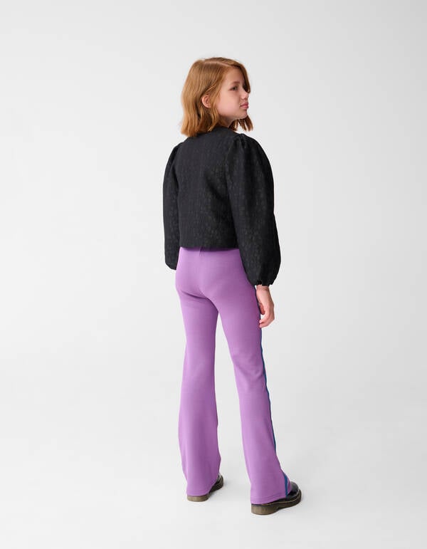 Sporty Flared Broek Donkerpaars SHOEBY GIRLS