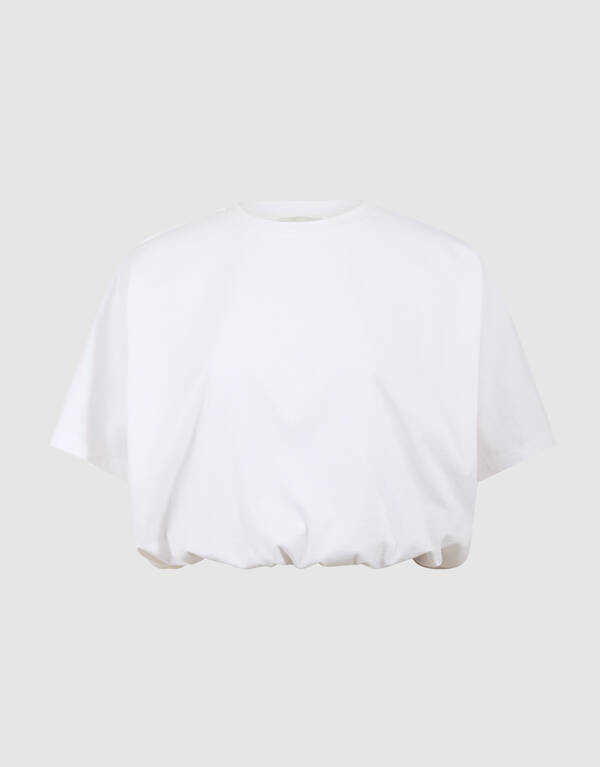 Oversized Balloon T-shirt Wit SHOEBY WOMEN