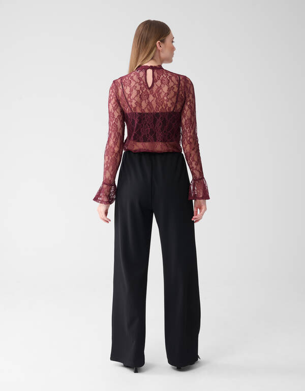 Kanten Top Bordeaux SHOEBY WOMEN