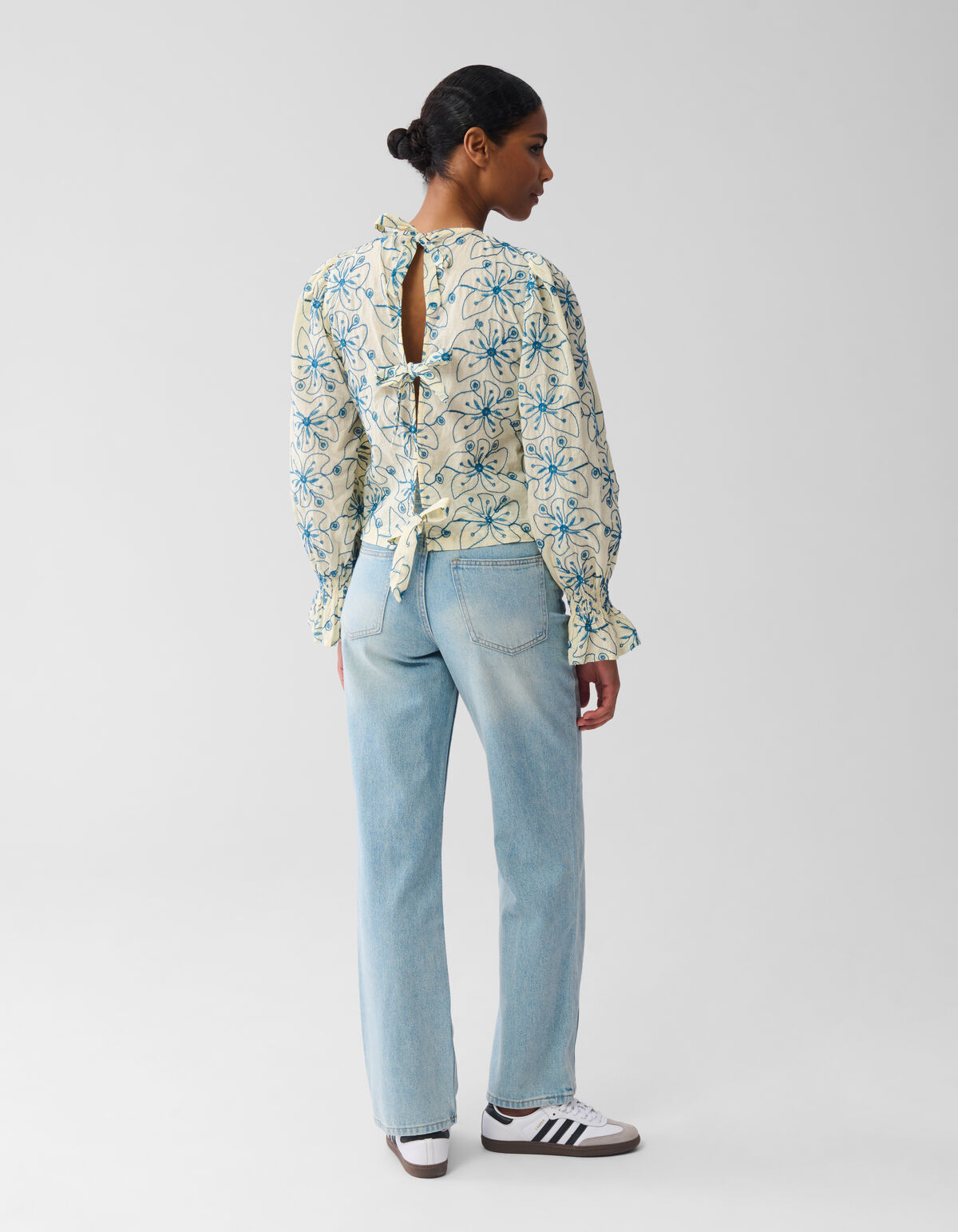 Broderie Blouse Geel SHOEBY WOMEN