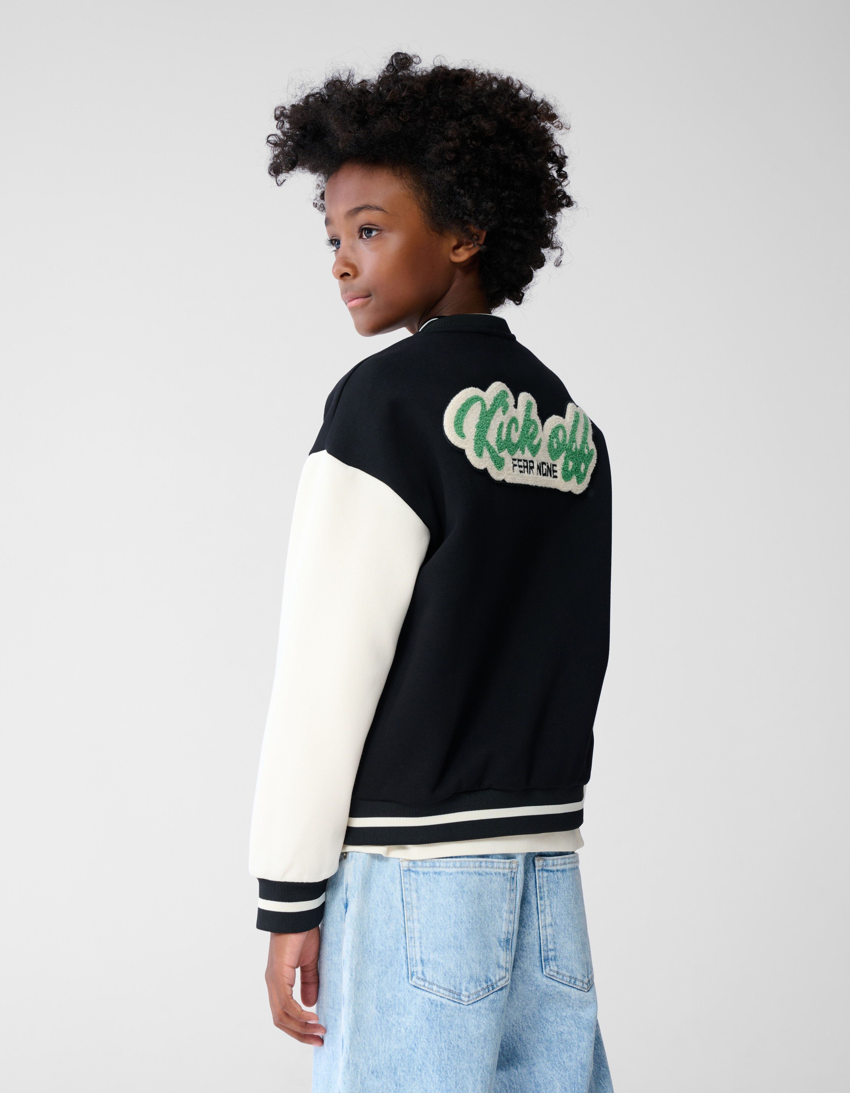 Kick Off Artwork Bomber Zwart/Wit SHOEBY BOYS