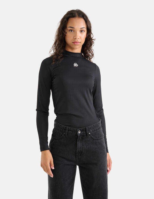 Rib Jersey Coltrui Zwart SHOEBY WOMEN