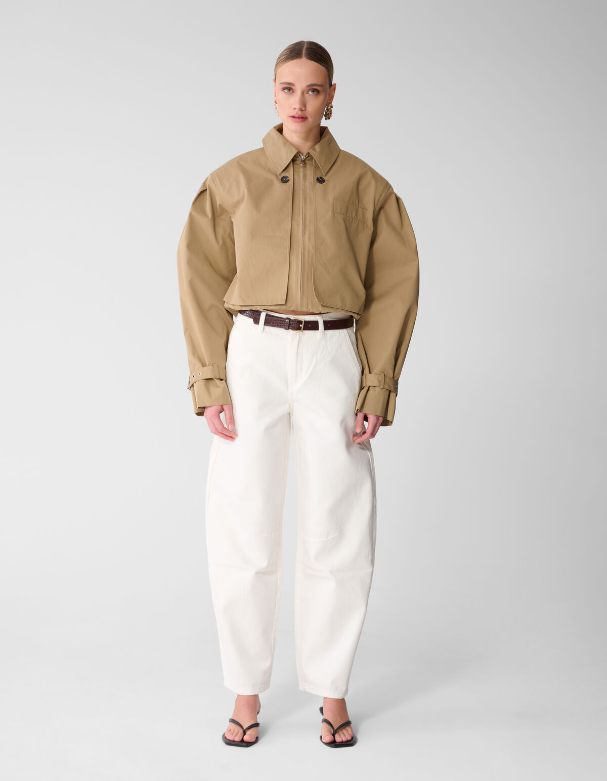 Barrel Fit Jeans Wit SHOEBY WOMEN