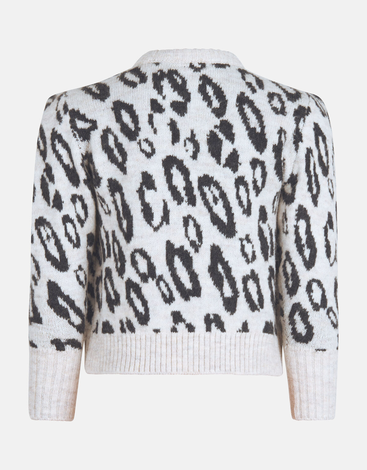 Leopard Trui Gebroken Wit SHOEBY GIRLS