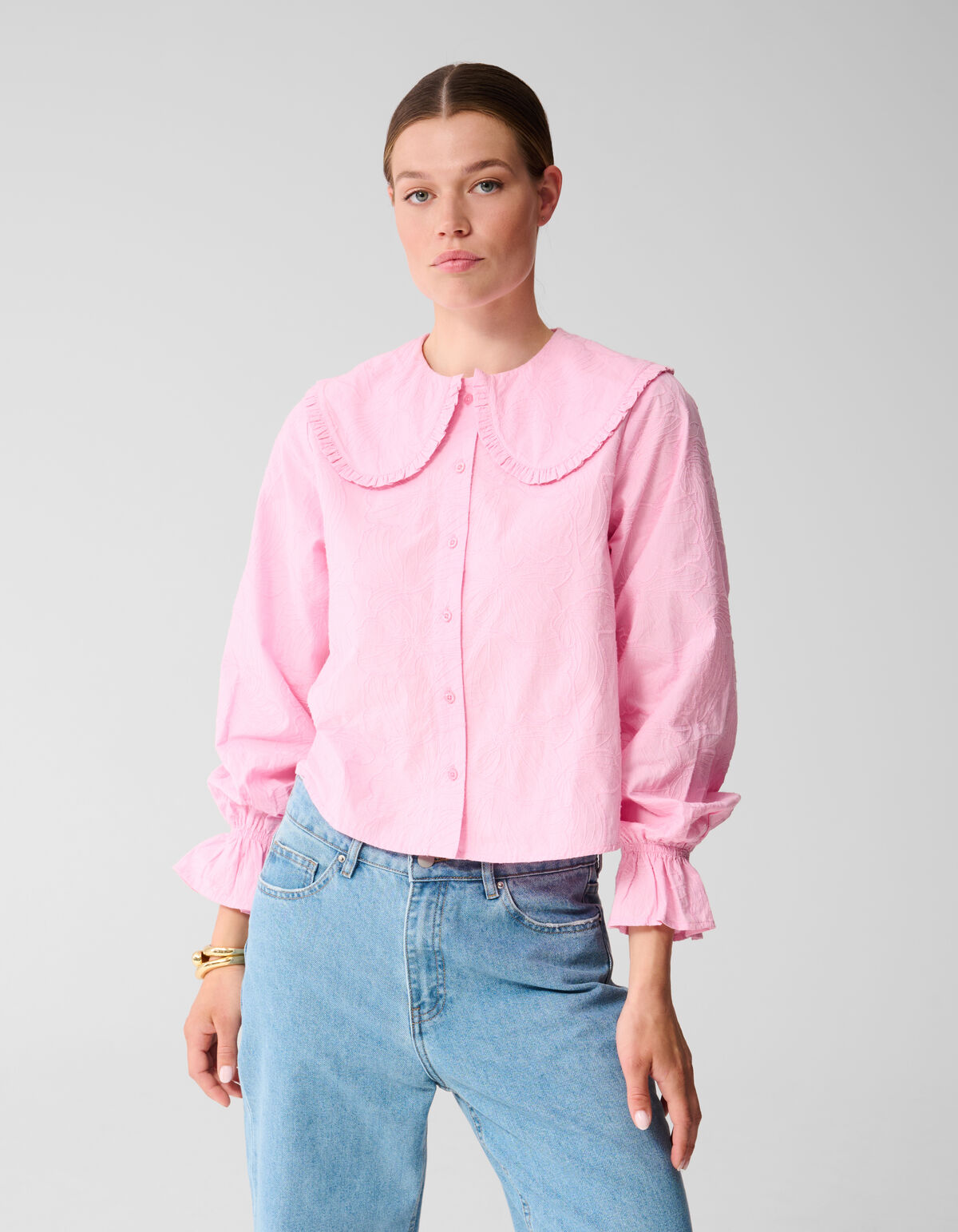 Flower Cord Blouse Roze SHOEBY WOMEN