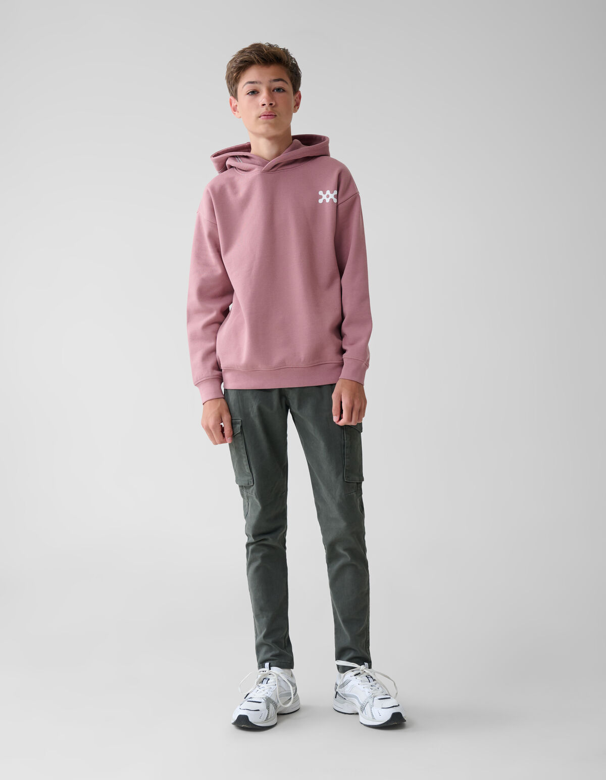 Basis Artwork Hoodie Donkerroze SHOEBY BOYS