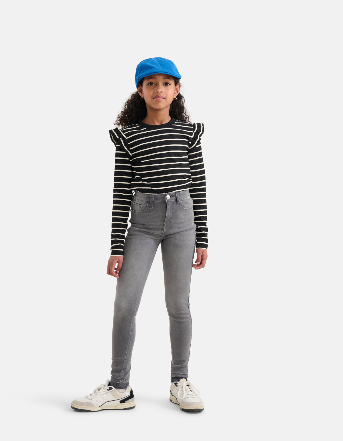 Gestreepte Longsleeve Zwart SHOEBY GIRLS