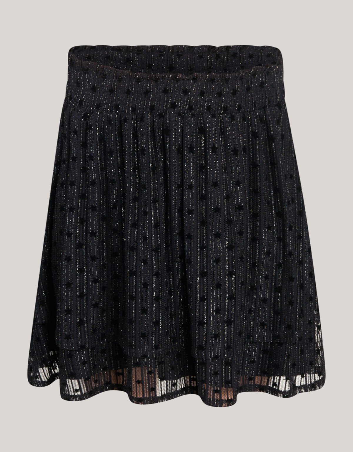 Glitter Mesh Rok Zwart SHOEBY GIRLS