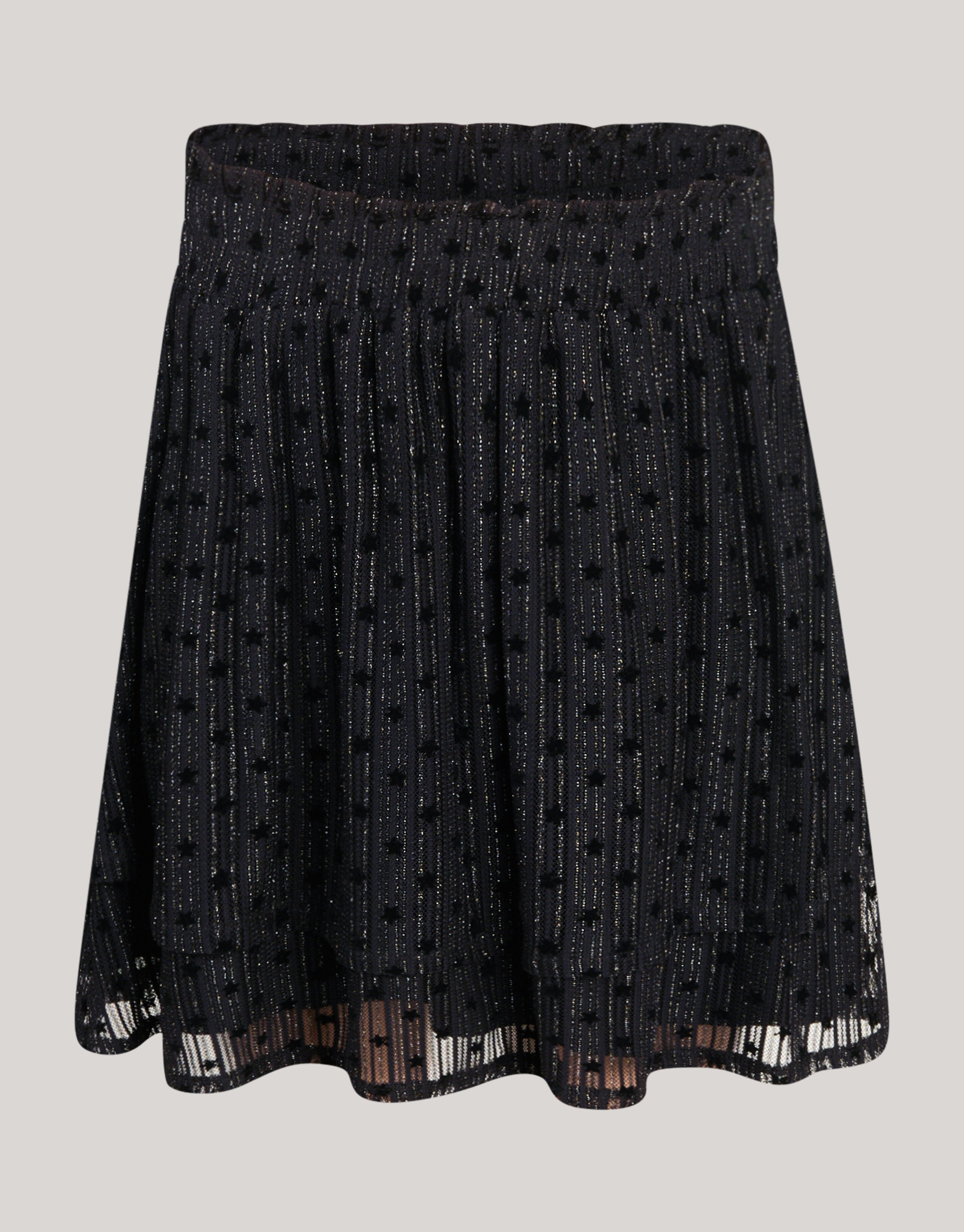 Glitter Mesh Rok Zwart SHOEBY GIRLS