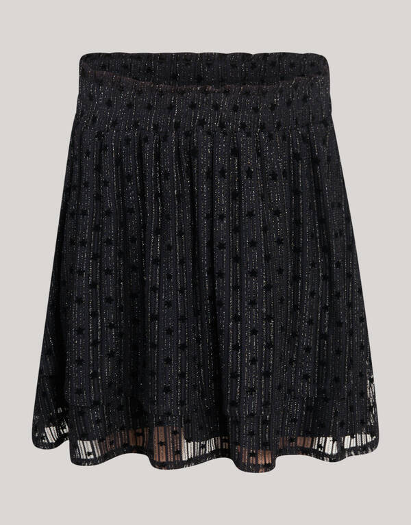 Glitter Mesh Rok Zwart SHOEBY GIRLS