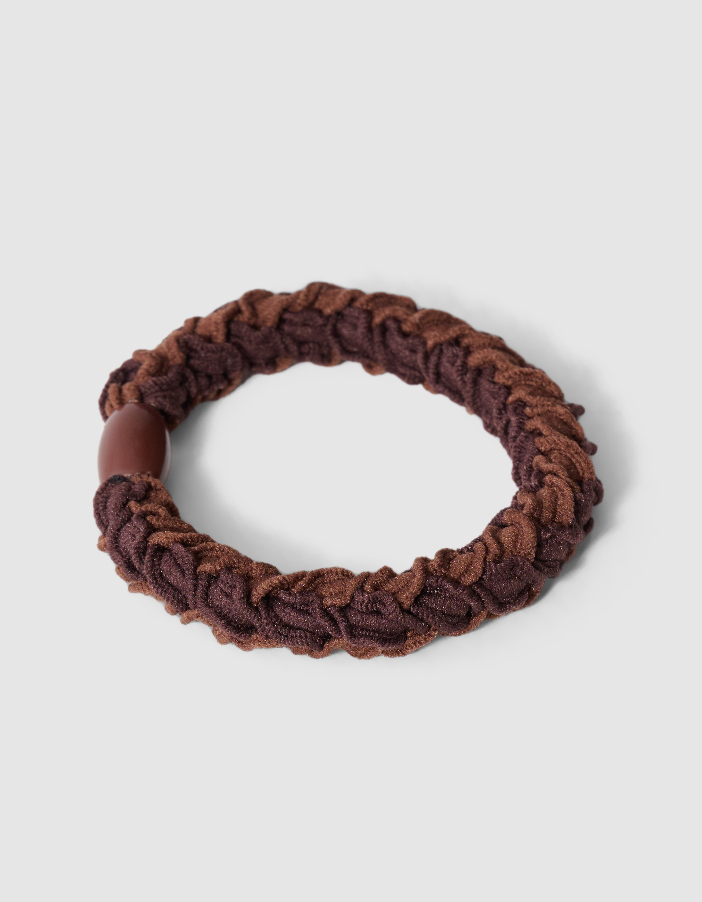 Gevlochten Haarelastiek Bruin SHOEBY ACCESSOIRES