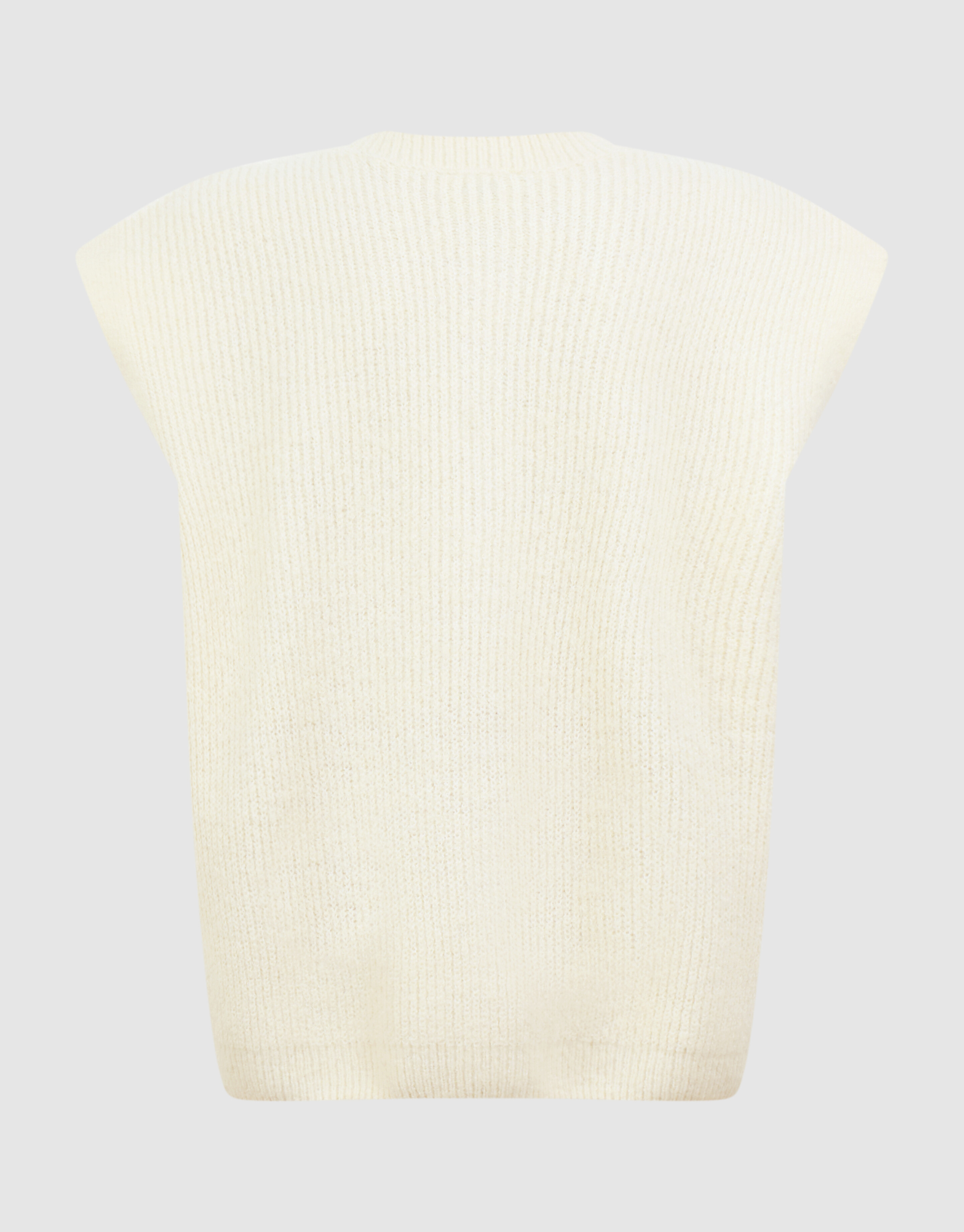 Gebreid Sleeveless Vest Gebroken Wit SHOEBY GIRLS