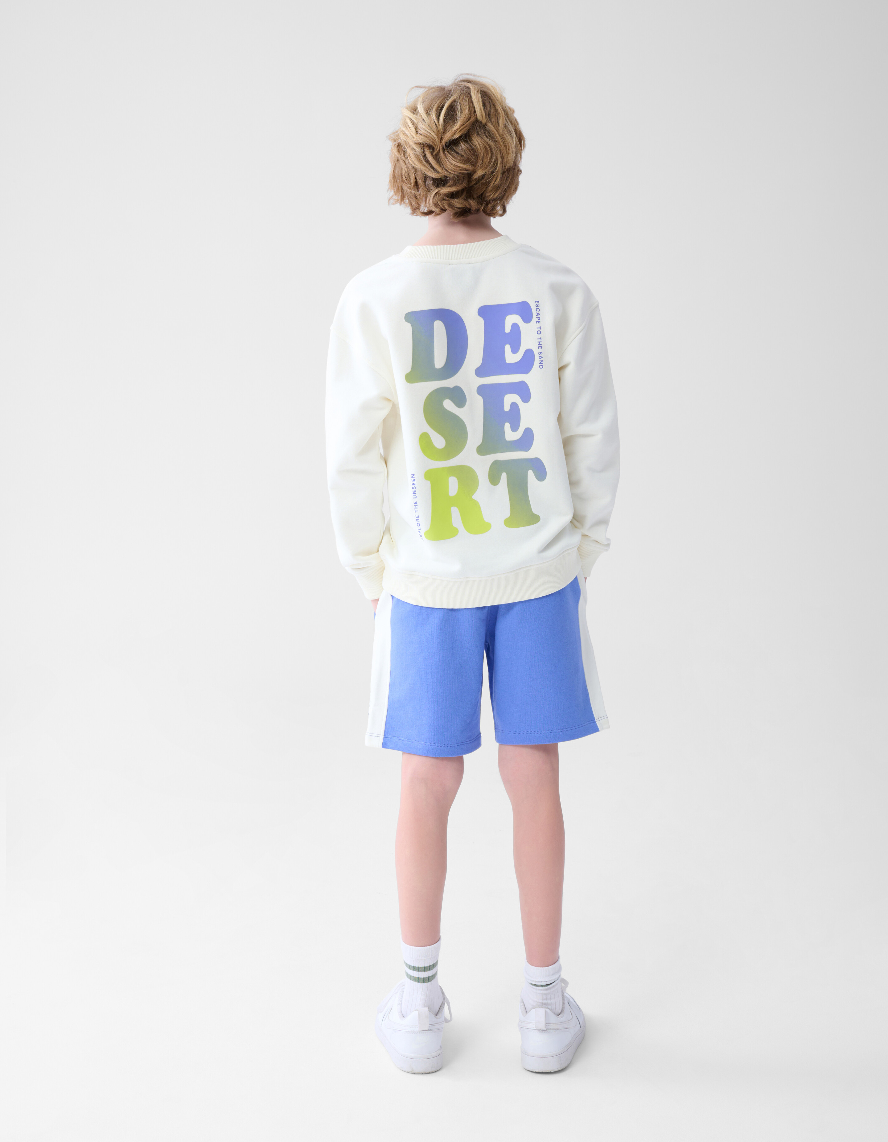 Tekstprint Sweater Gebroken Wit SHOEBY BOYS