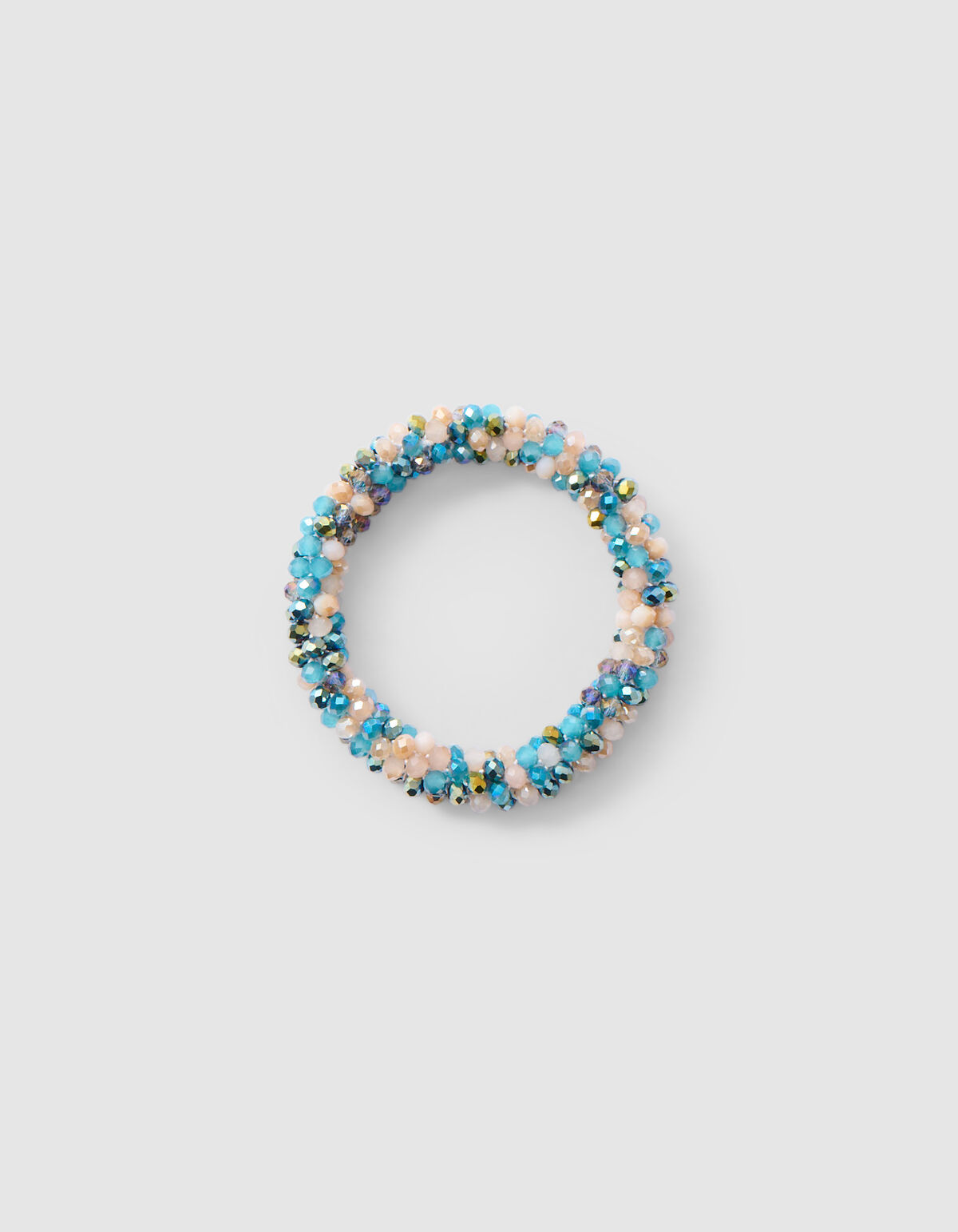 Beaded Haarelastiek Blauw SHOEBY ACCESSOIRES
