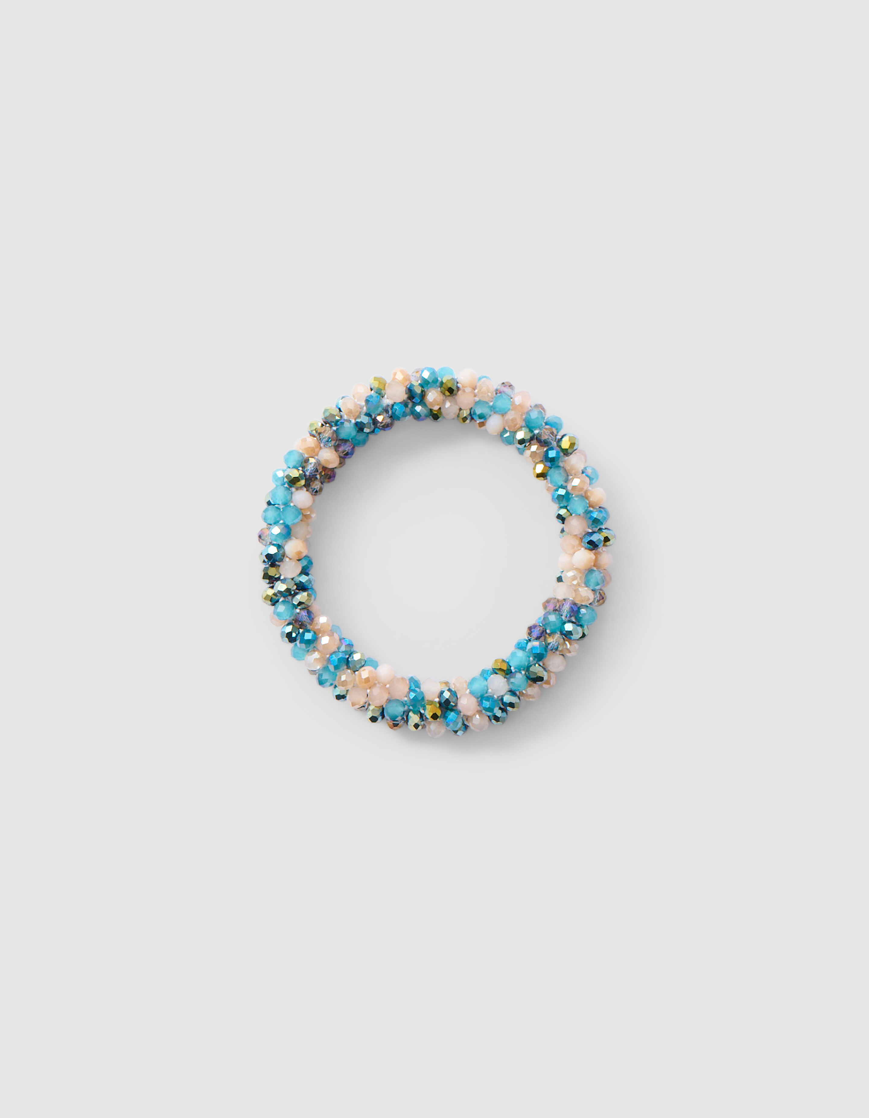 Beaded Haarelastiek Blauw SHOEBY ACCESSOIRES