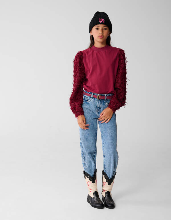 Ster Top Donkerrood SHOEBY GIRLS