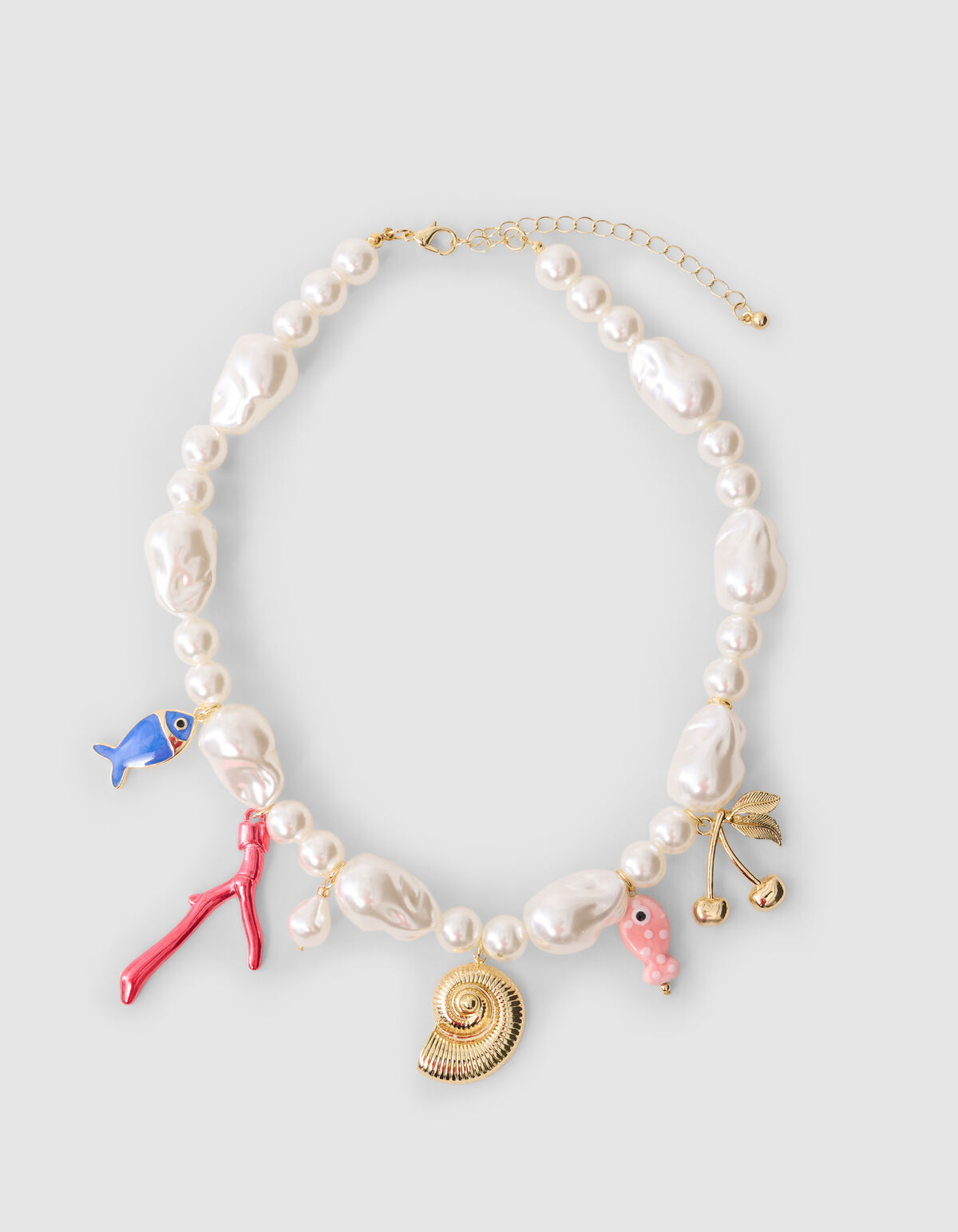 Parel Bedel Ketting Gebroken Wit SHOEBY ACCESSOIRES