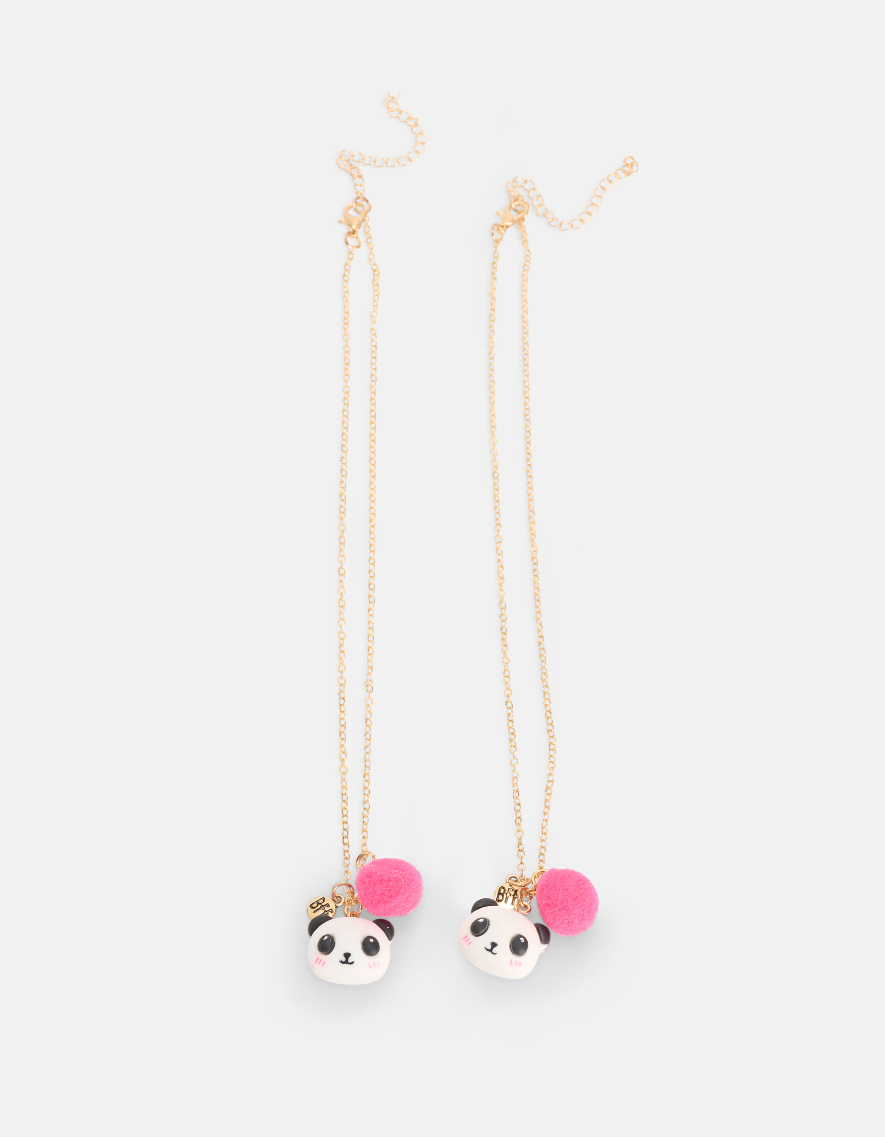 BFF Panda Ketting Set Zwart/Wit SHOEBY ACCESSOIRES